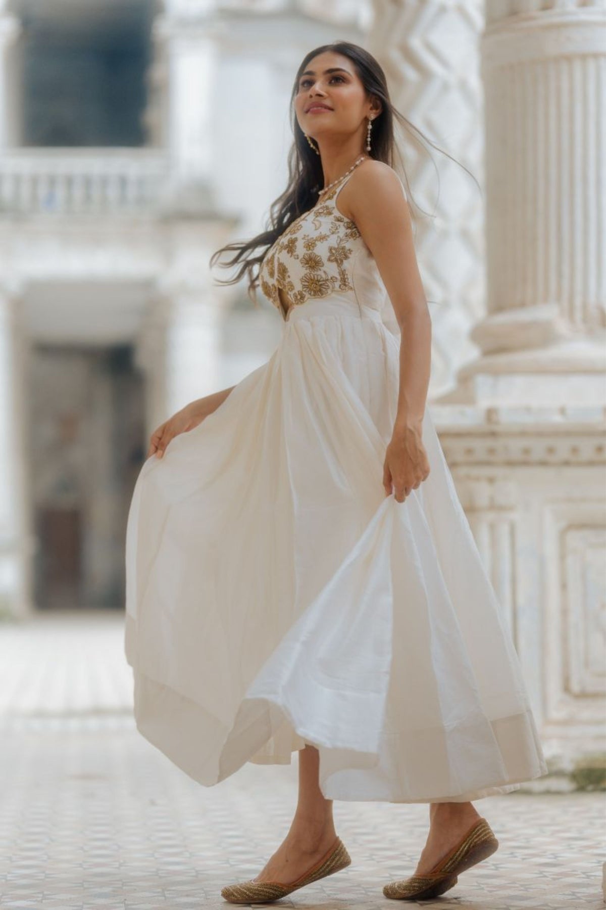 Zeenat Ivory Dress