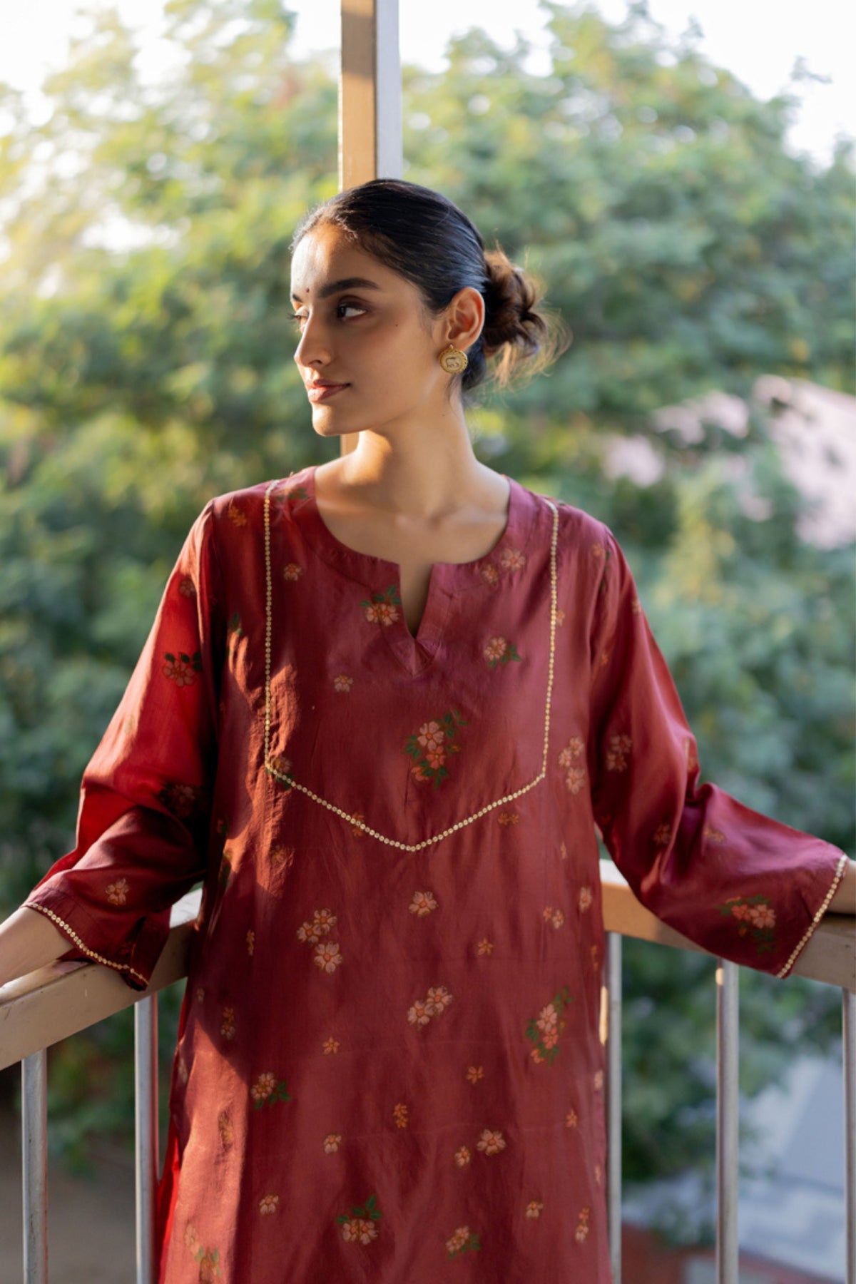 Silk Hazel Tunic Set