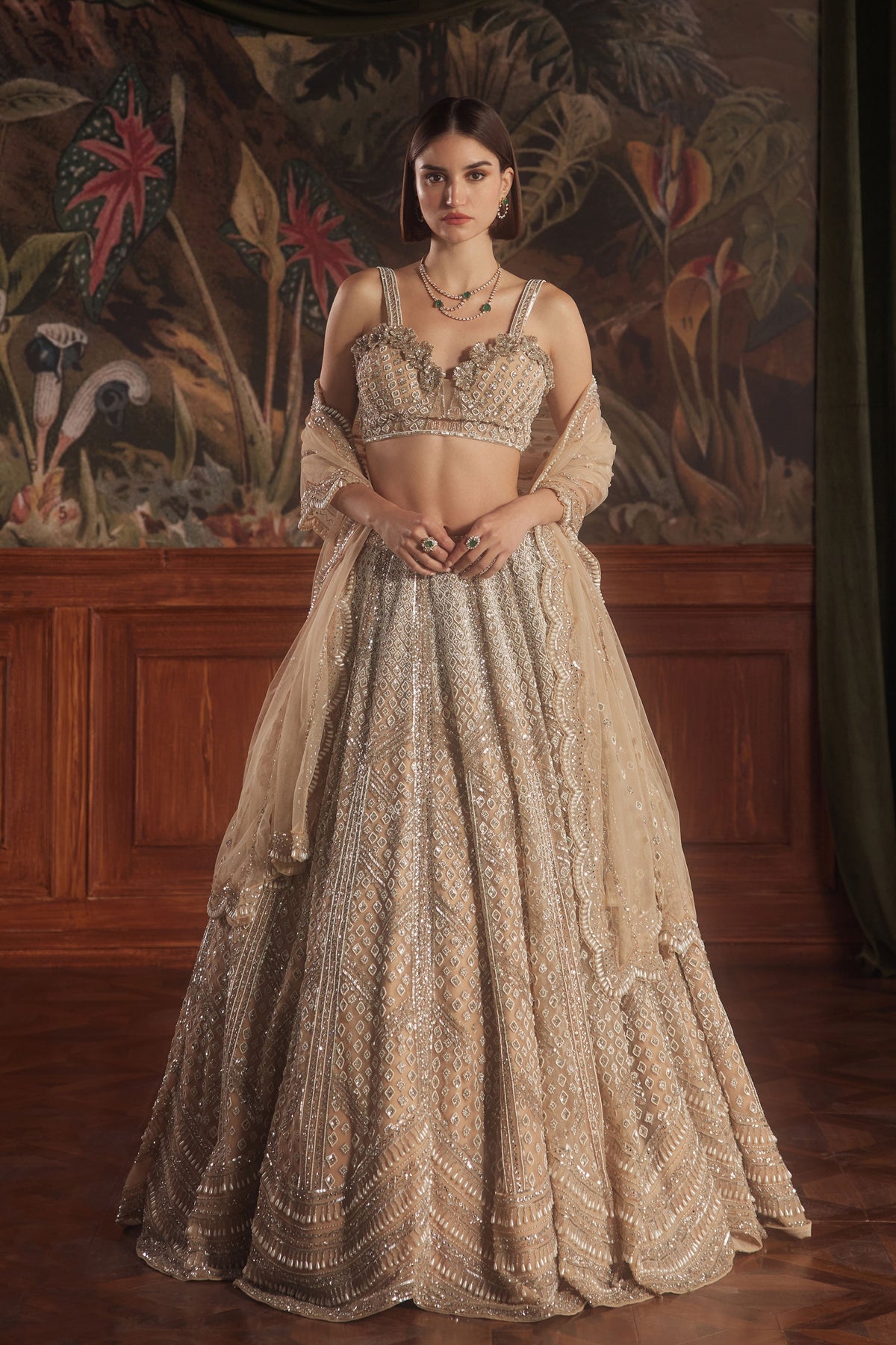 Serene Peach Lehenga Set