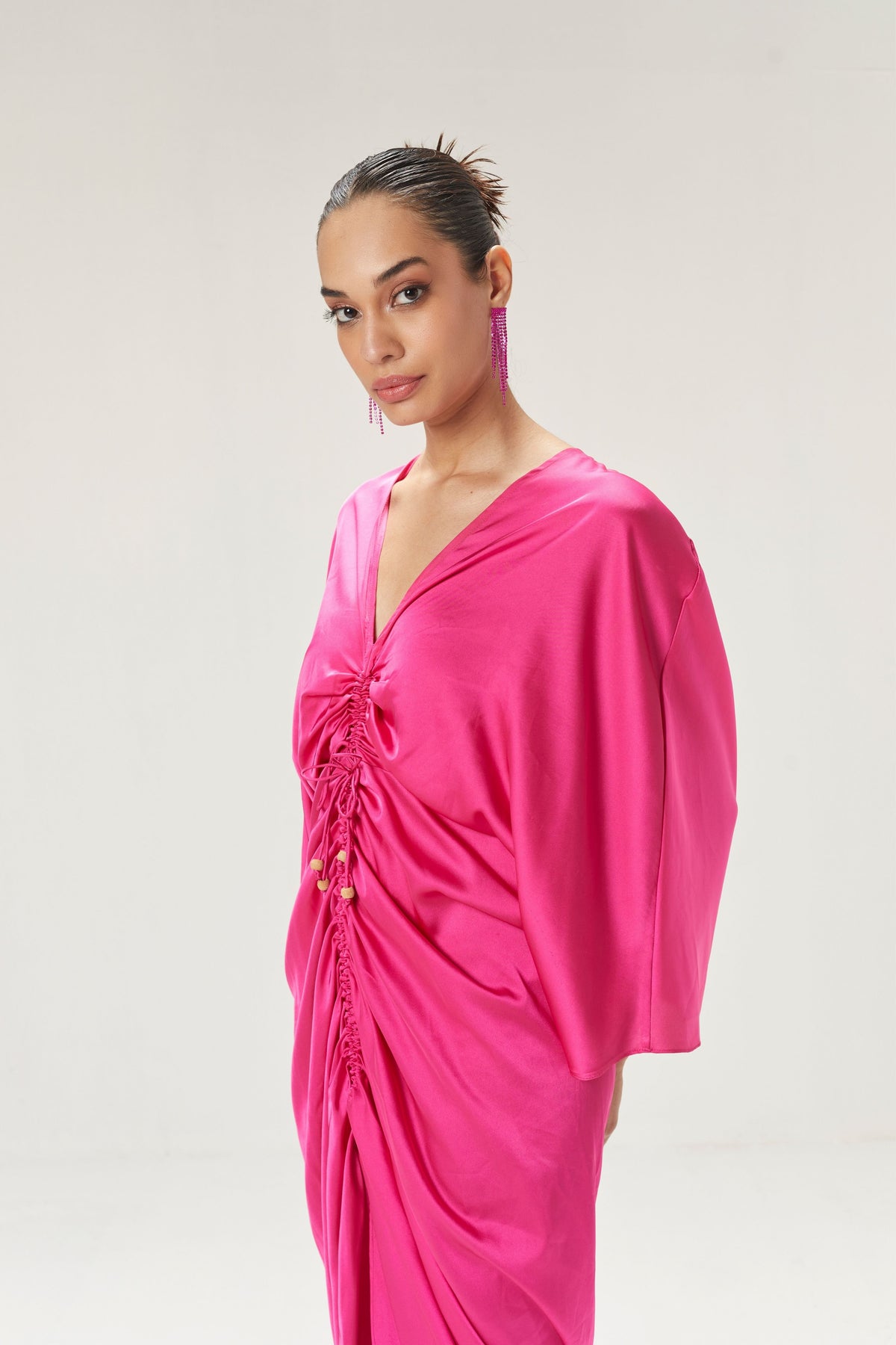 Fuschia Pink Kaftan Dress