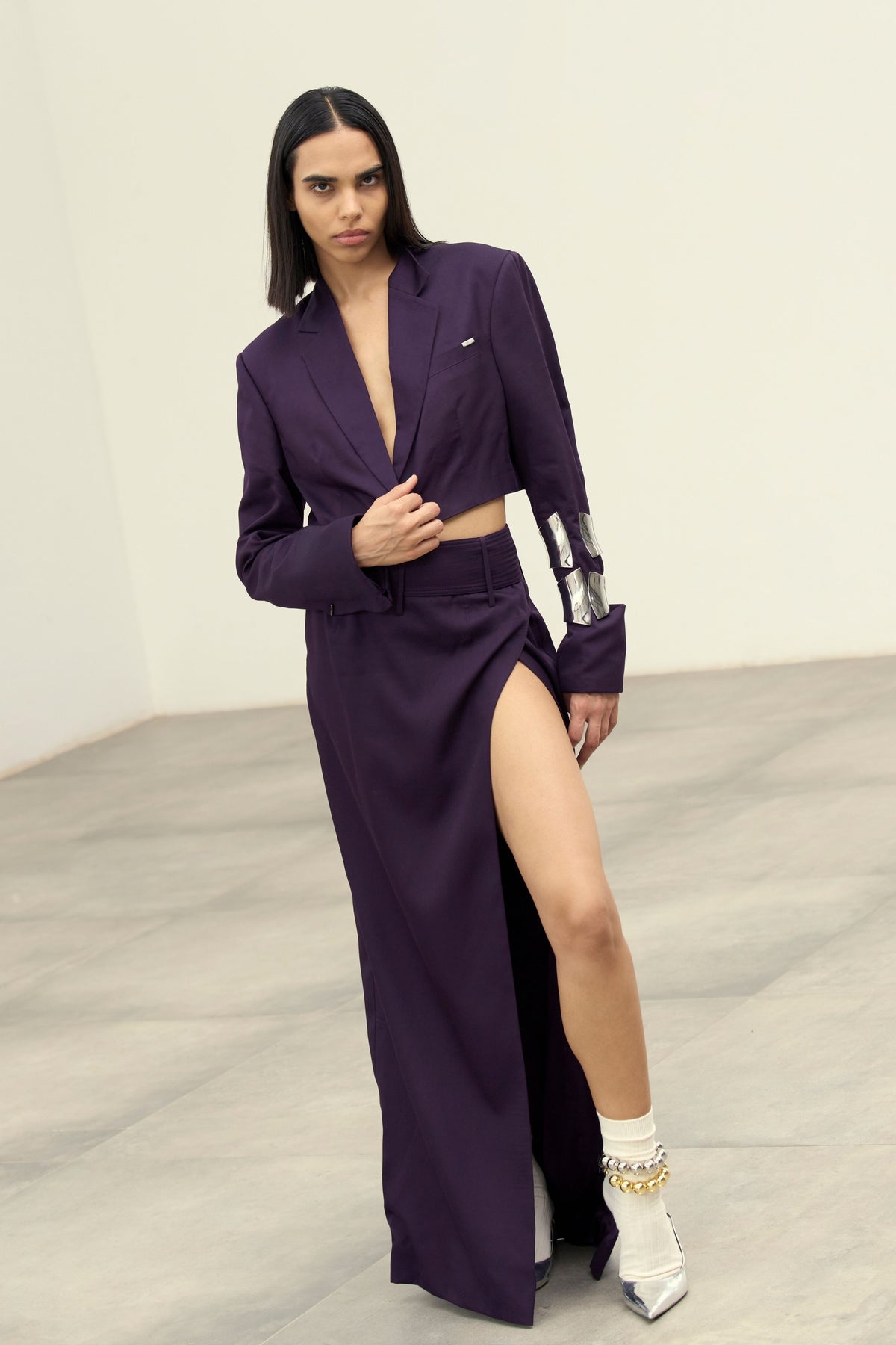 Aubergine Gleam Jacket Set