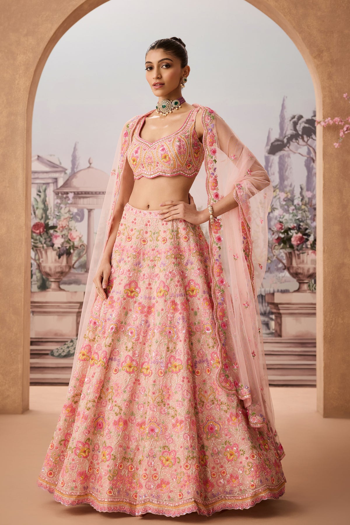 Rj Crystal Cutdana Lehenga Set