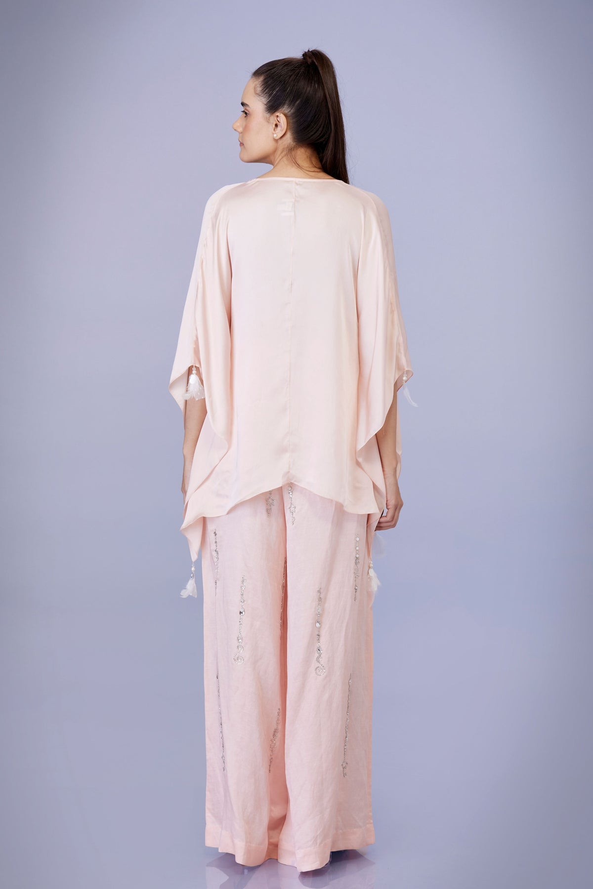 Light Peach Diamond Trousers