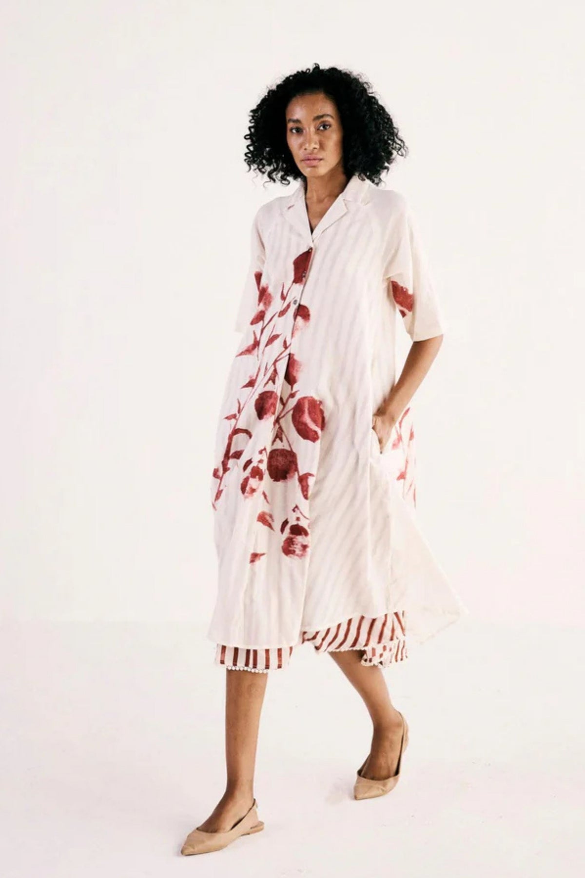 Wild Rose Shirt Dress