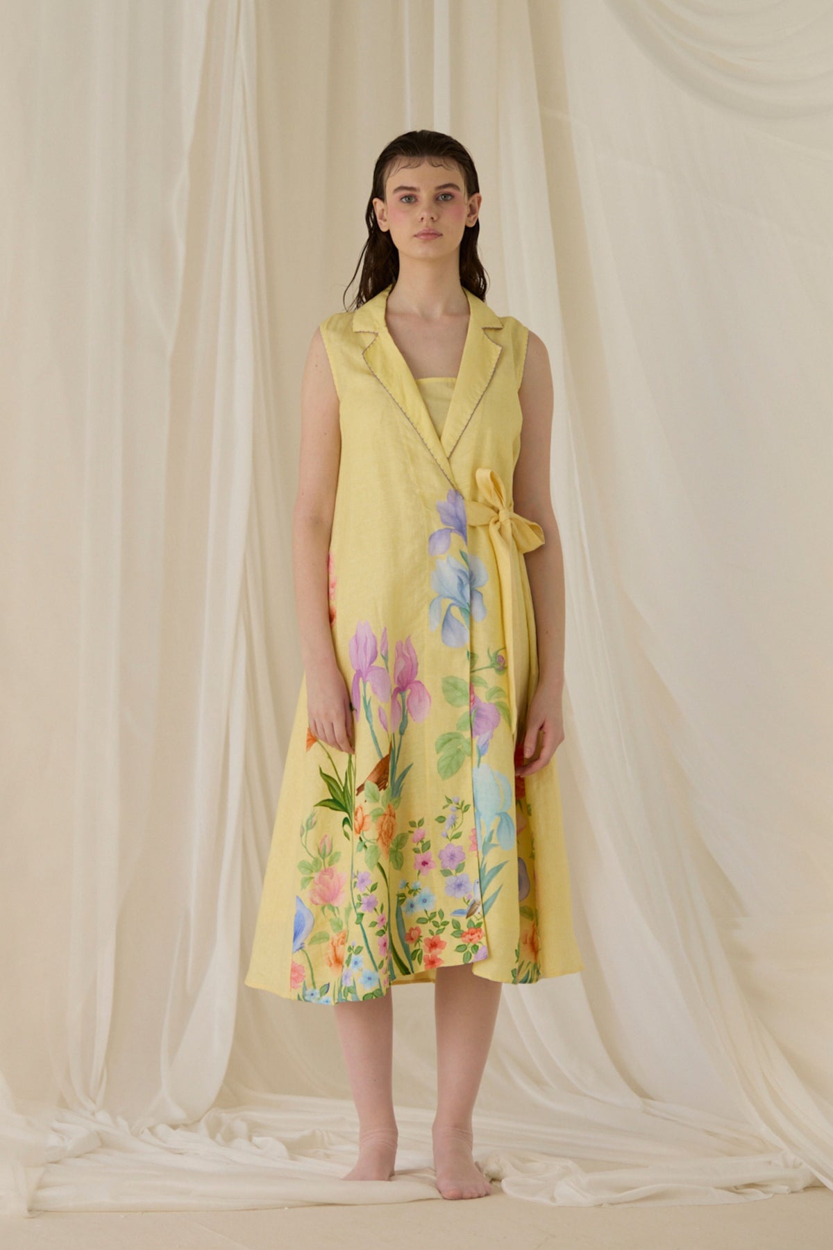 Citrine Floral Yellow Dress