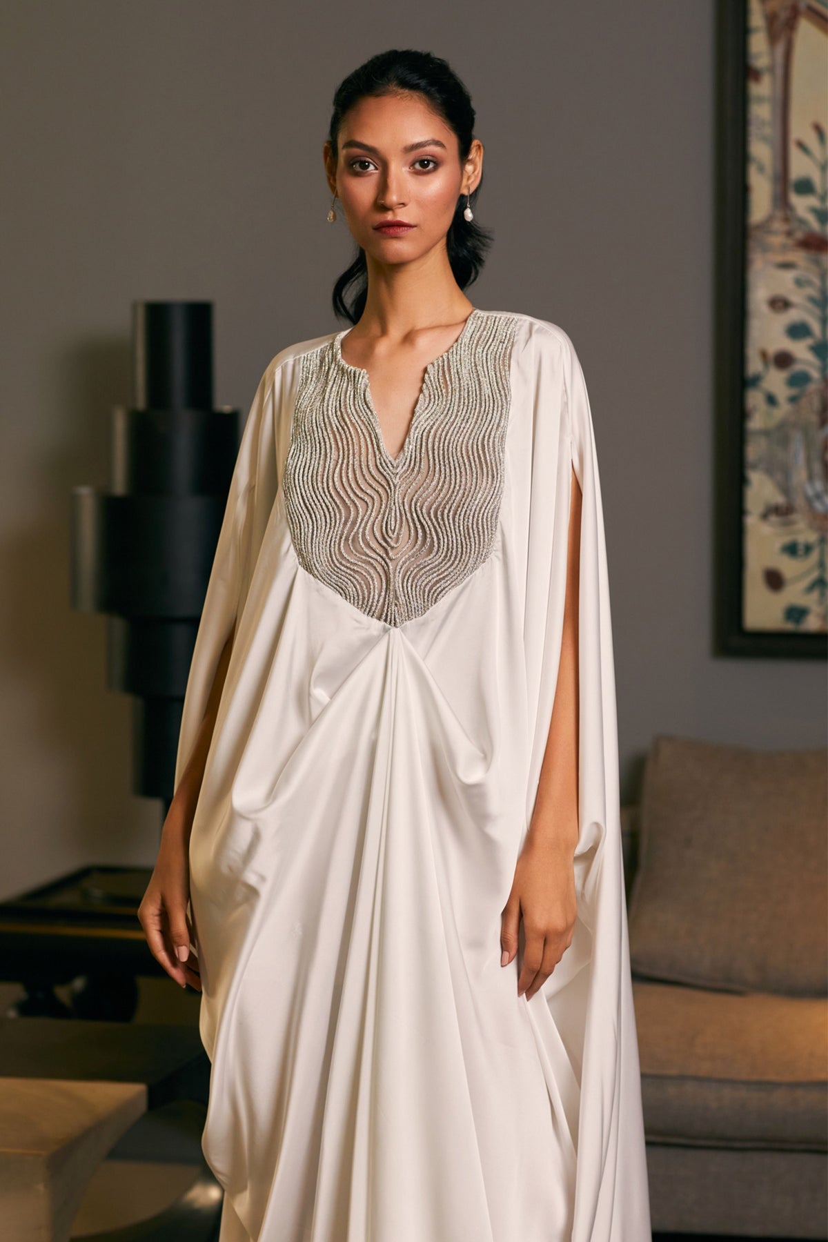 Ivory Rope Kaftan