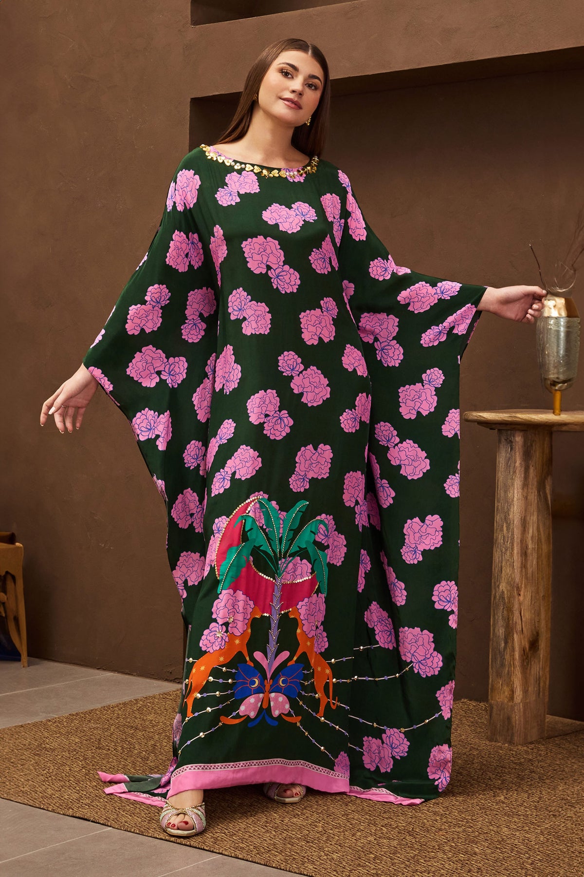 Rose Burn Kaftan