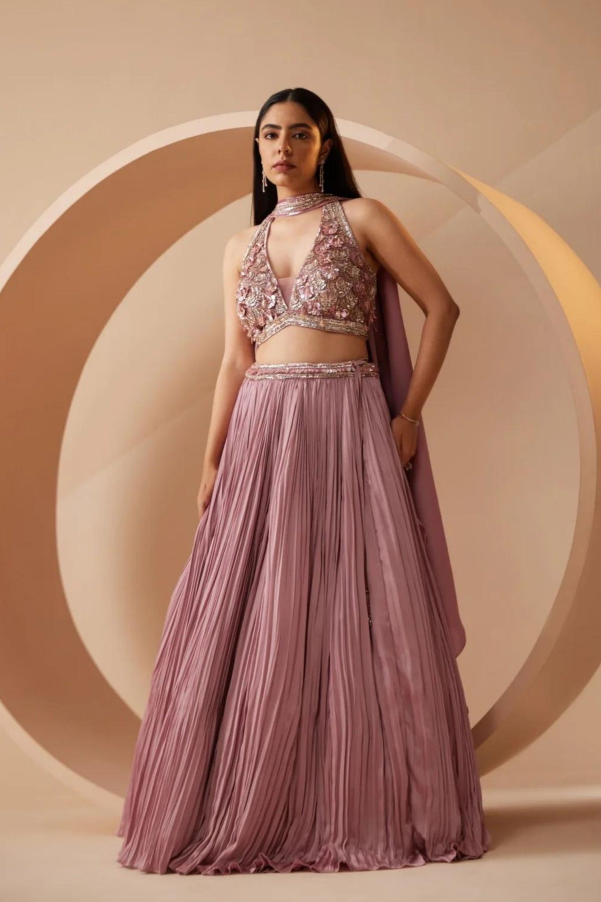 Daliana Pink Lehenga Set