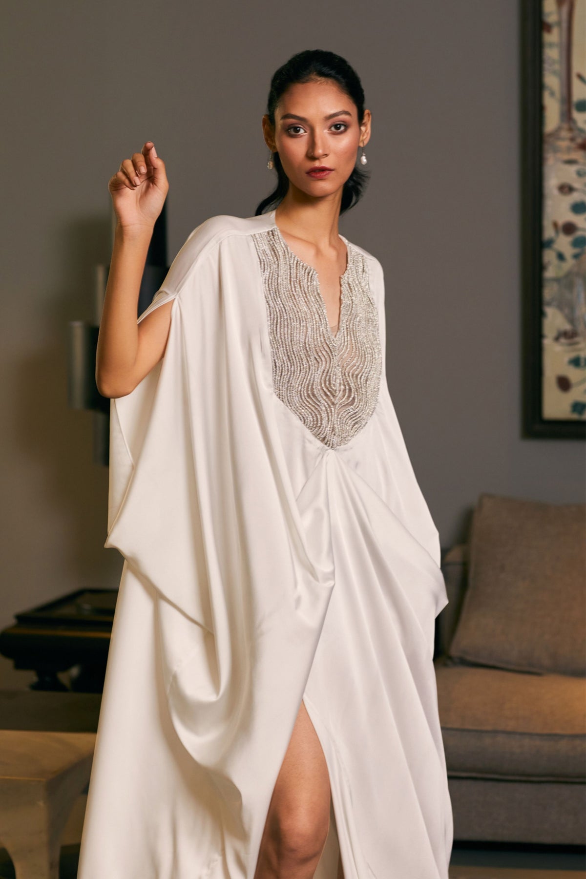 Ivory Rope Kaftan