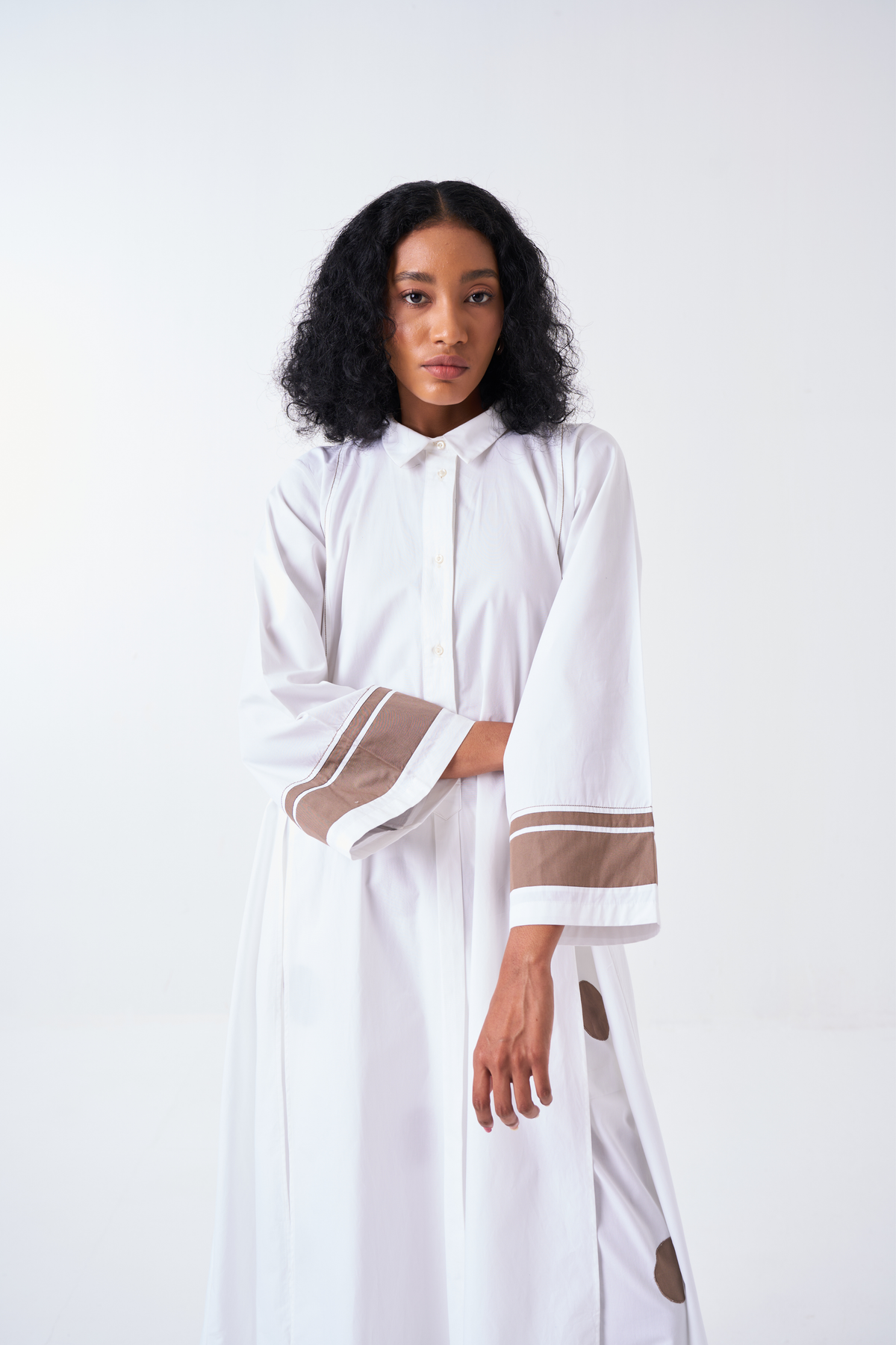 Panel Slit Shirt Co-ord Set