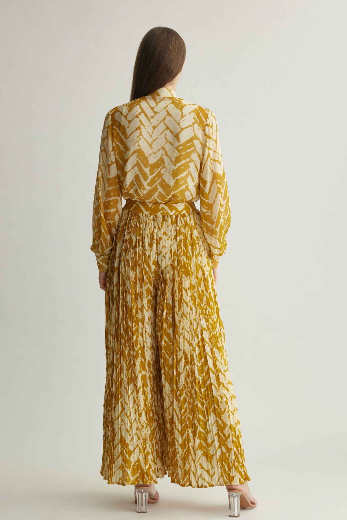 Mustard Chevron Pants