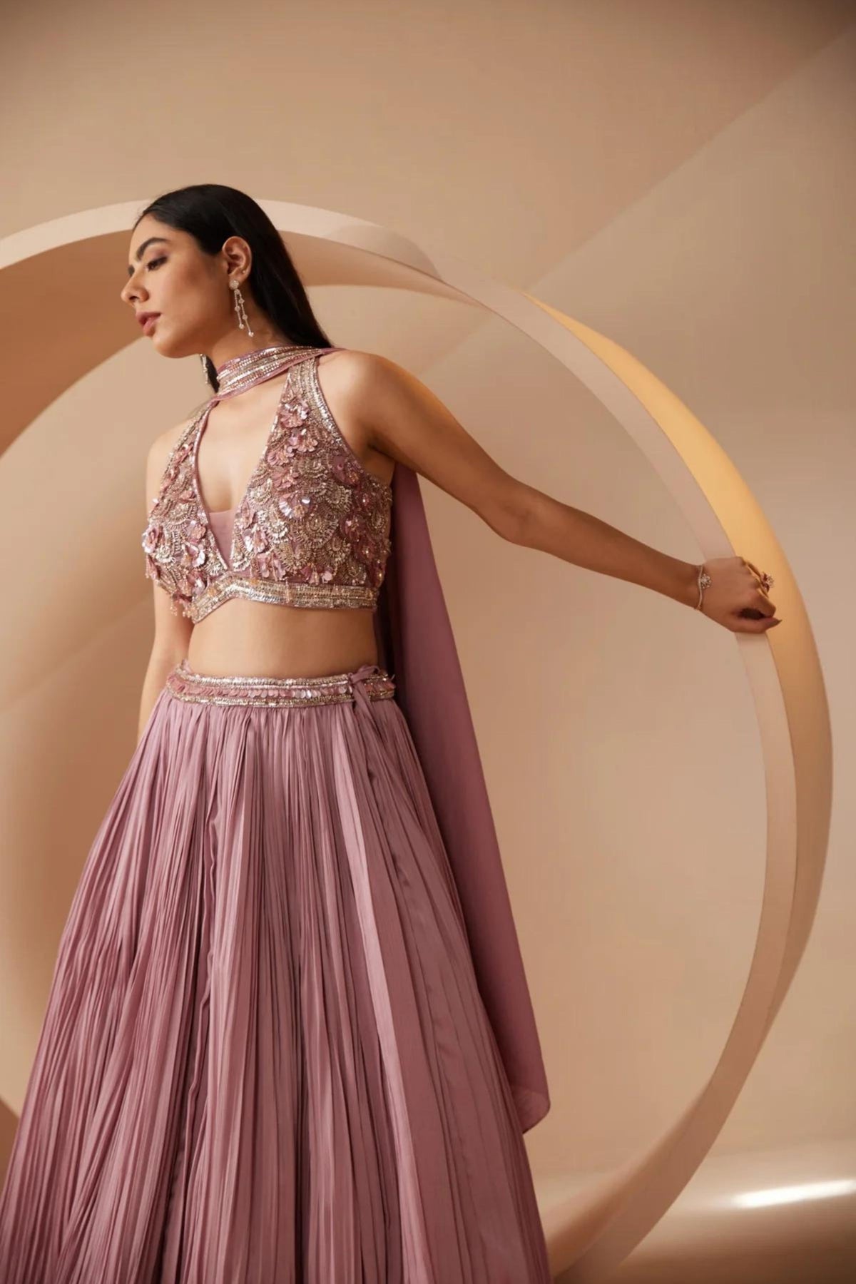 Daliana Pink Lehenga Set