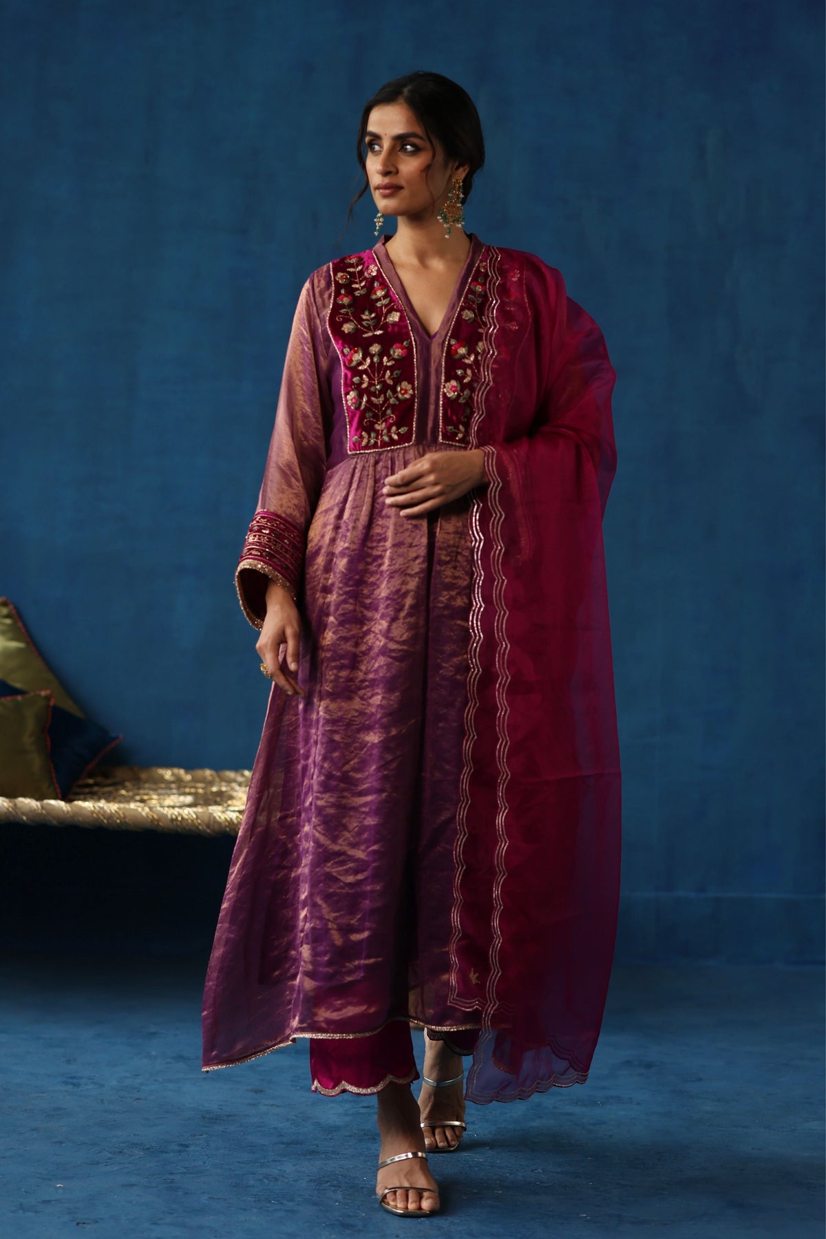 Garnet Jaljeera Kurta Set