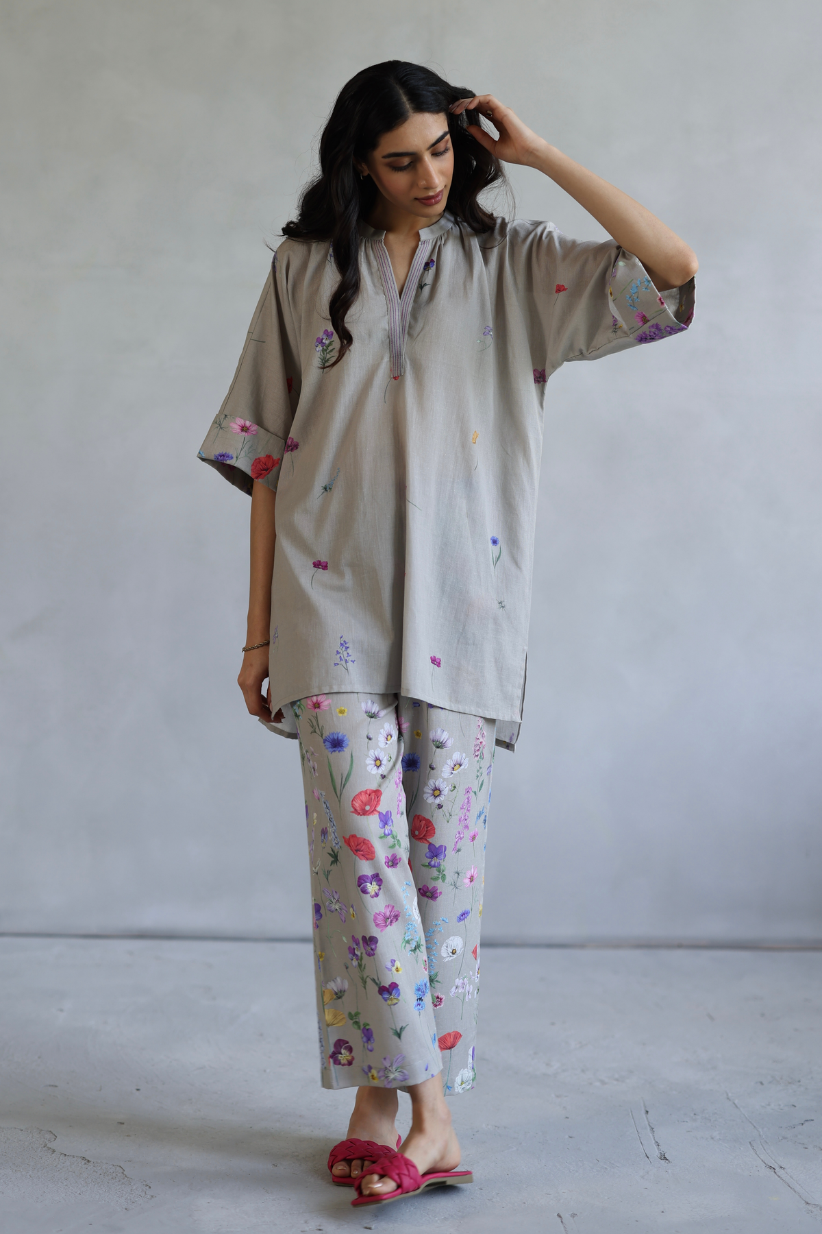 Cocoa Poppy Kaftan