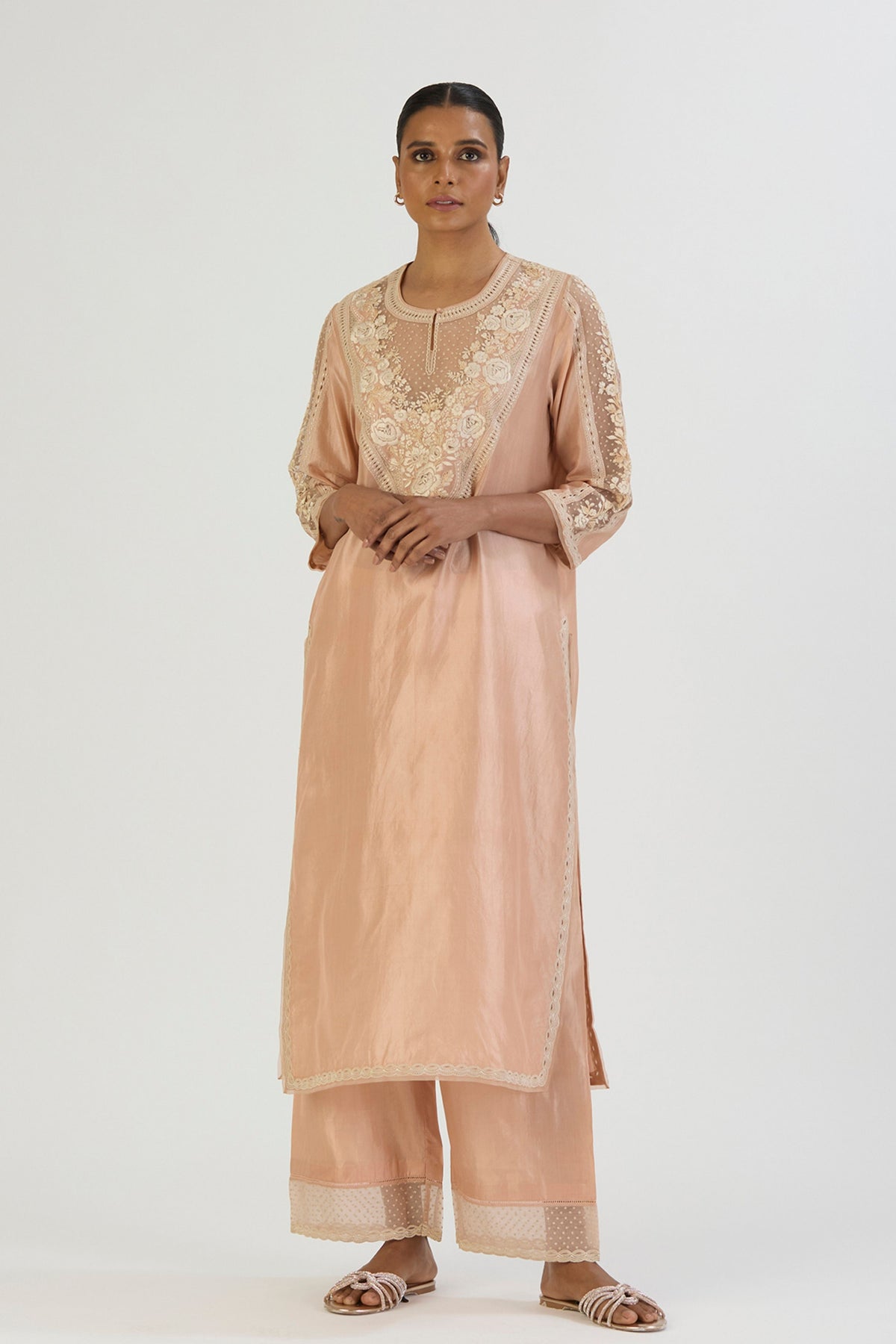 Peach Inaayat Kurta and Pant