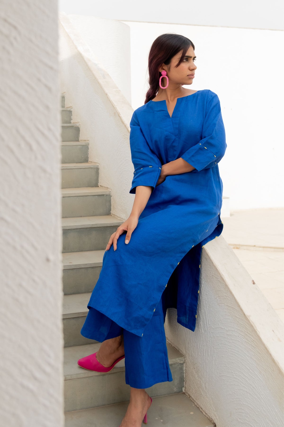 Sapphire Blue Kurta Set