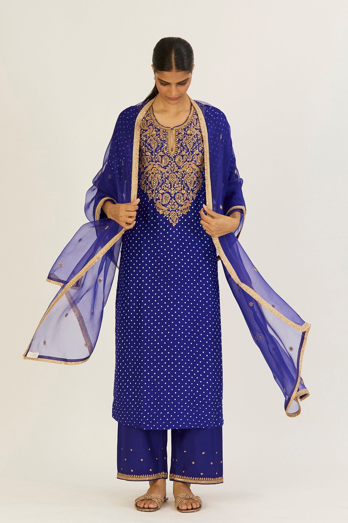 Sheetal Royal Blue Dupatta