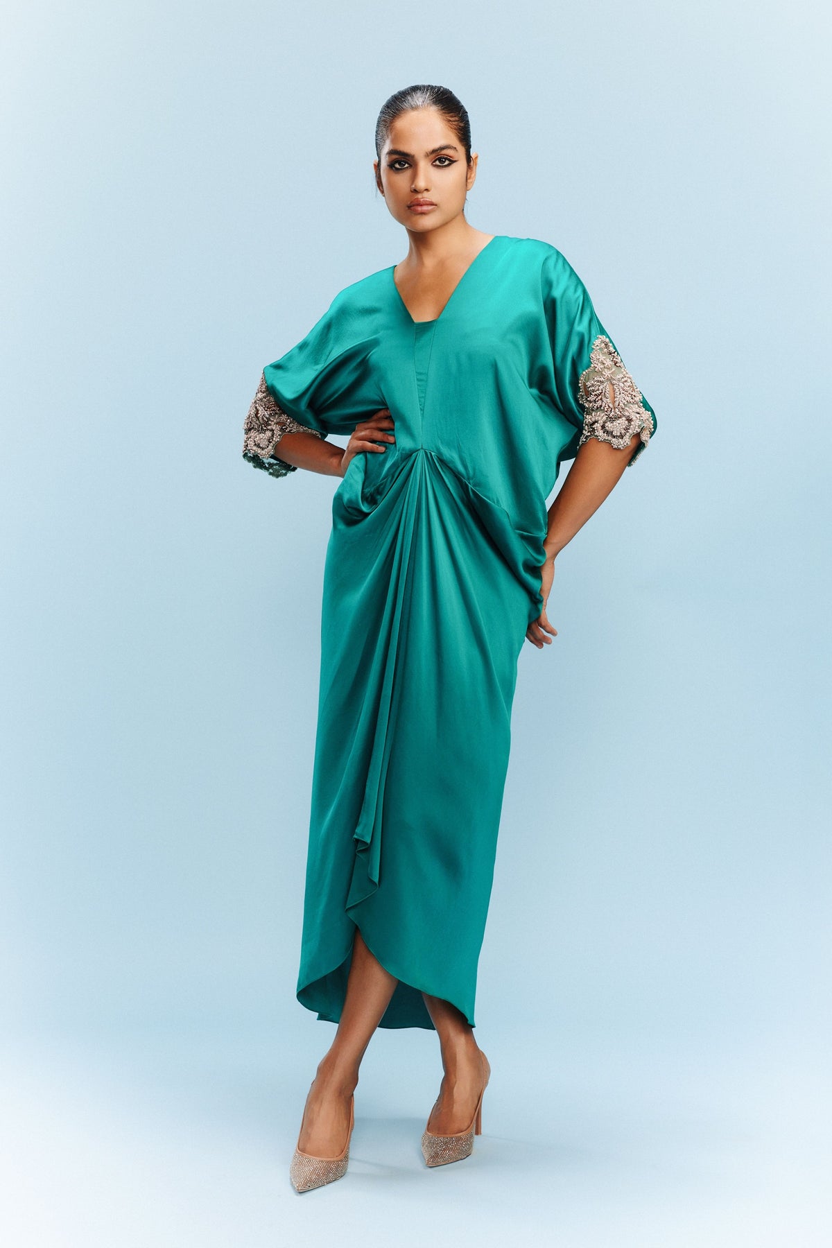 Nova Pine Green Kaftan