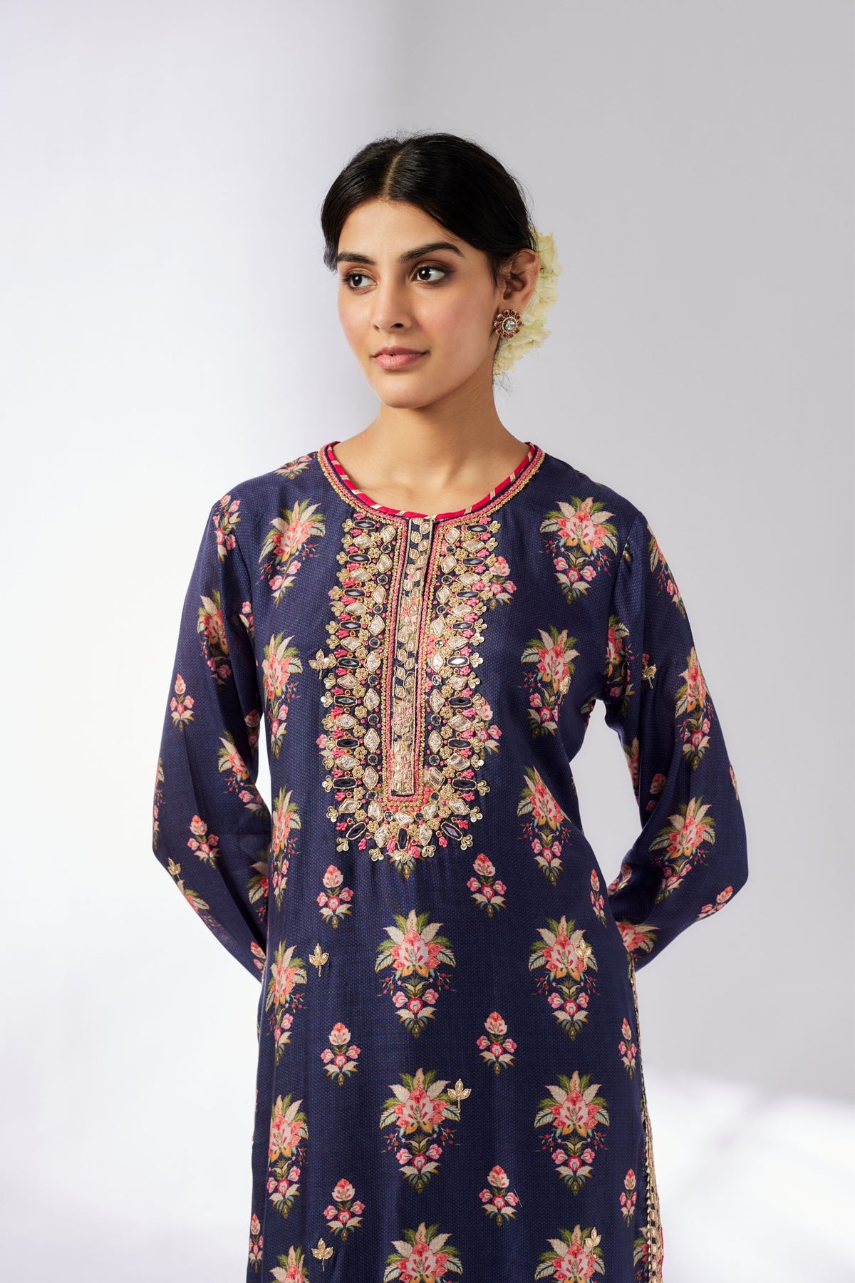 Navy Dhara Tunic