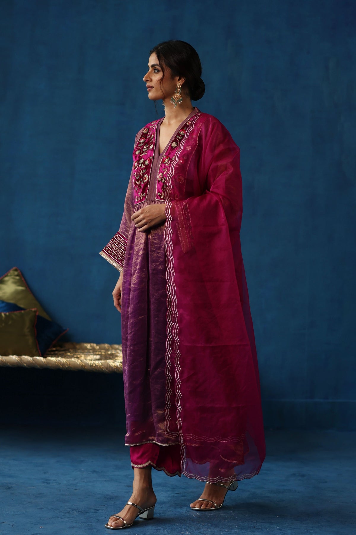 Garnet Jaljeera Kurta Set