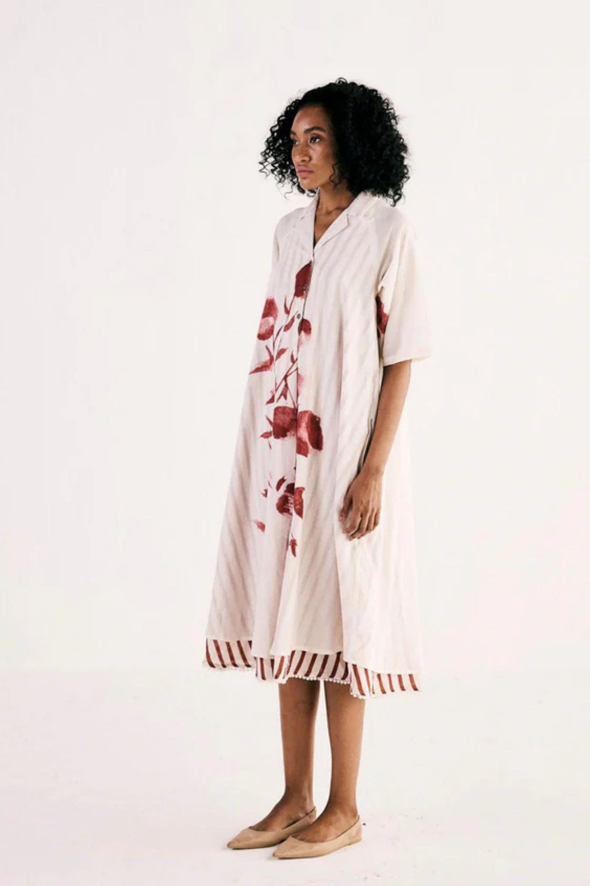 Wild Rose Shirt Dress