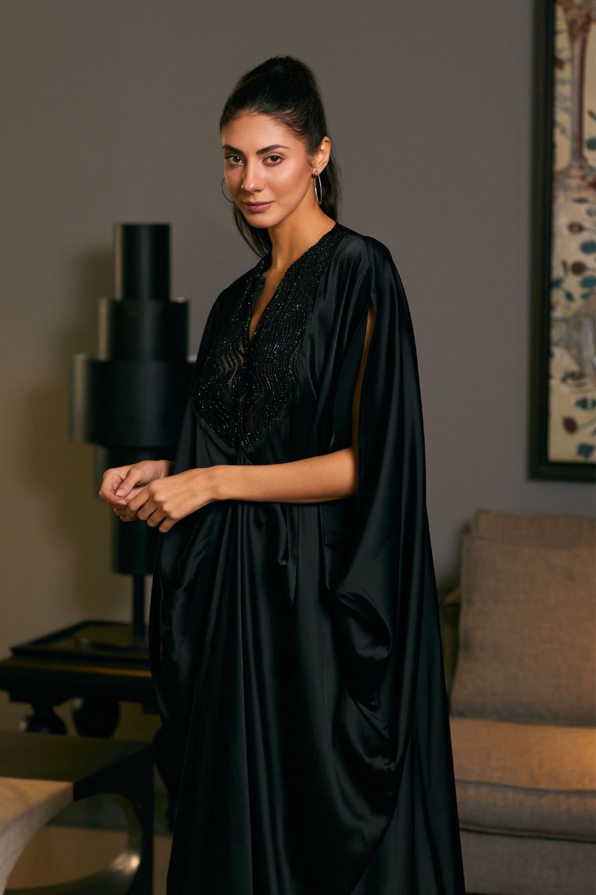 Black Rope Kaftan