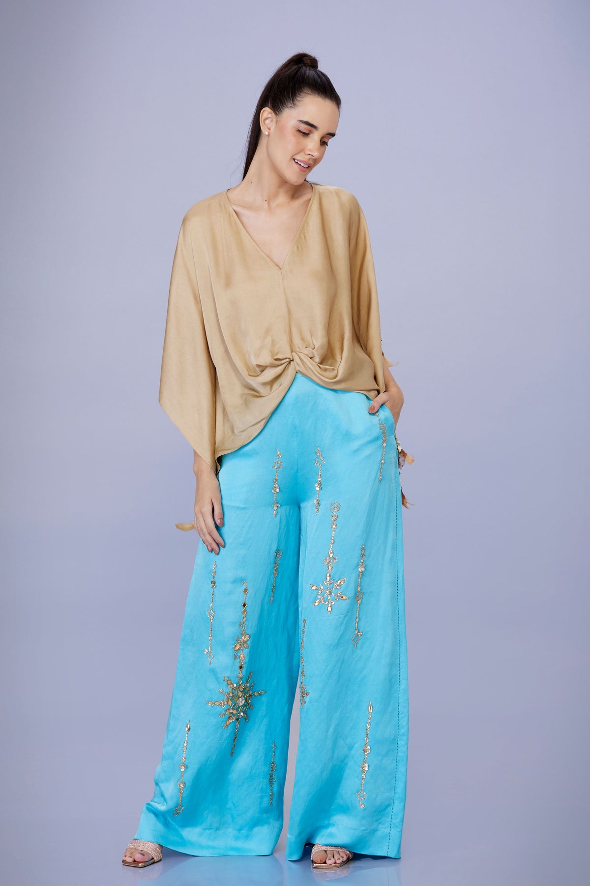 Pop Blue Snowflakes Trousers