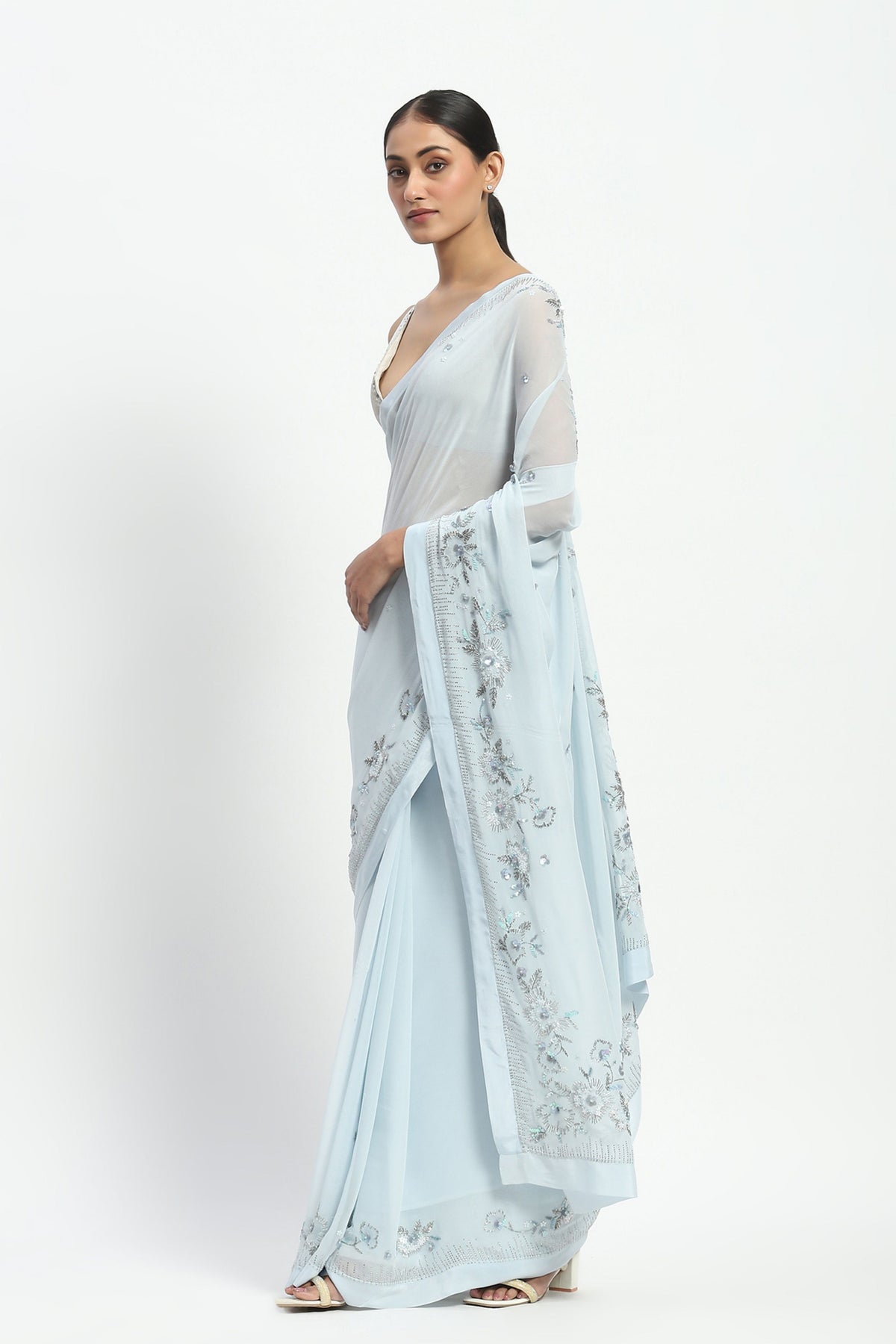 Cloud Recesses Saree