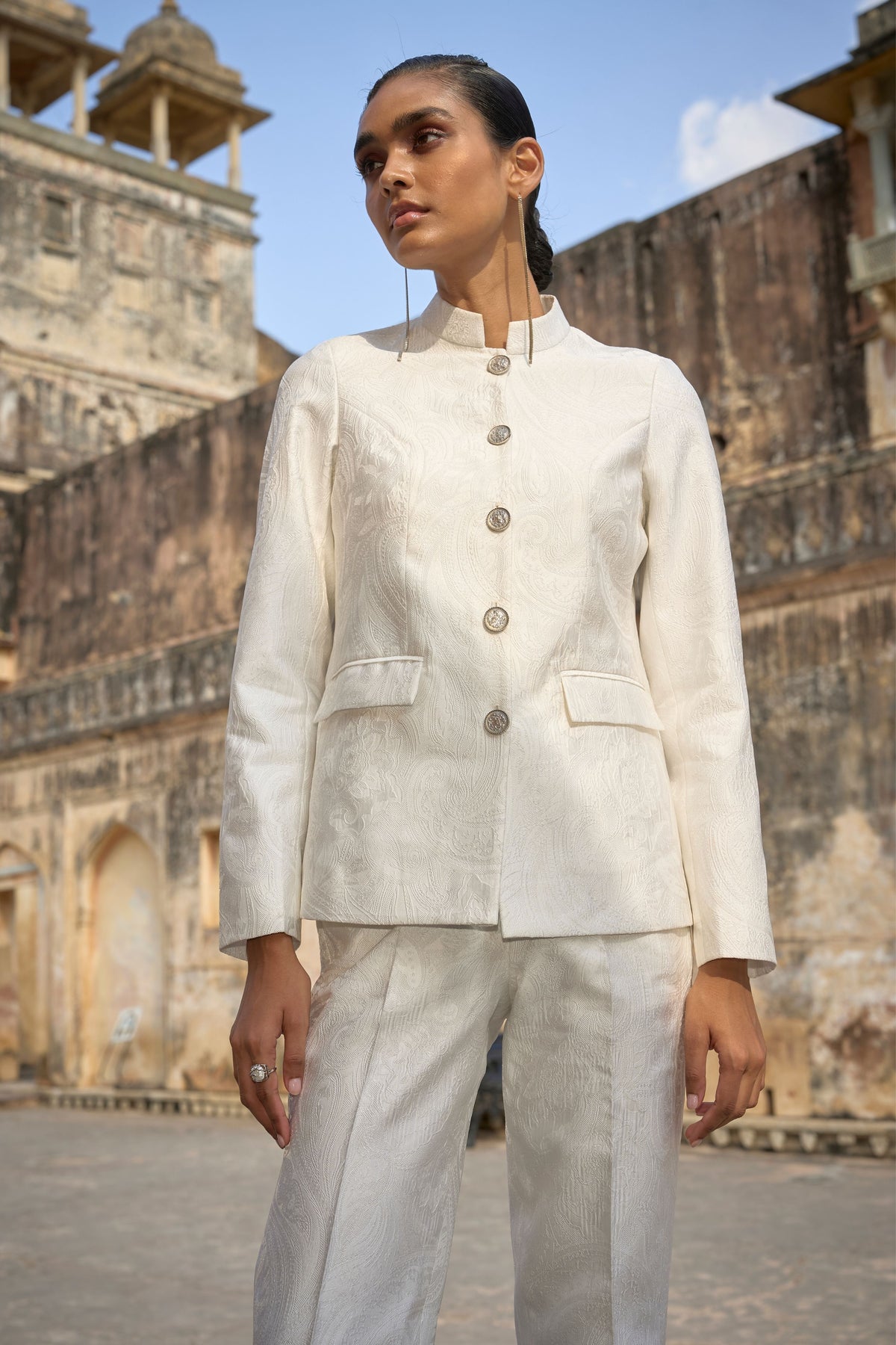 Ivory 3 Piece Jacket Set