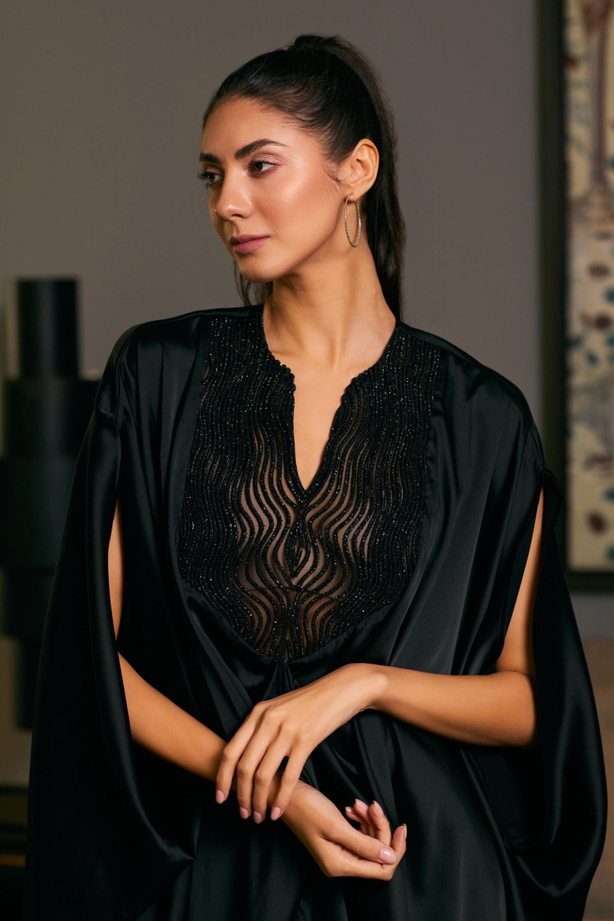 Black Rope Kaftan