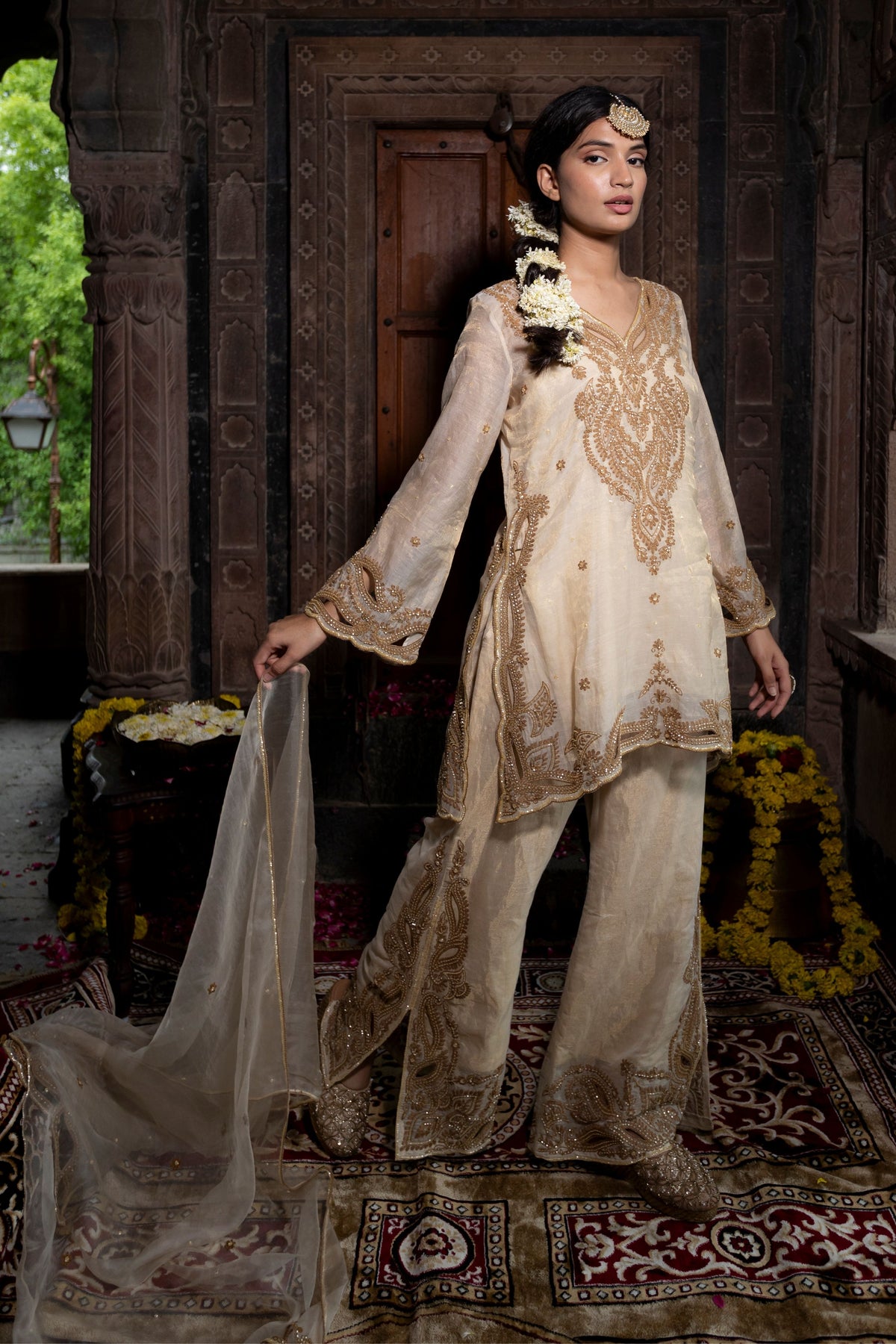 Kurta Set in Beige