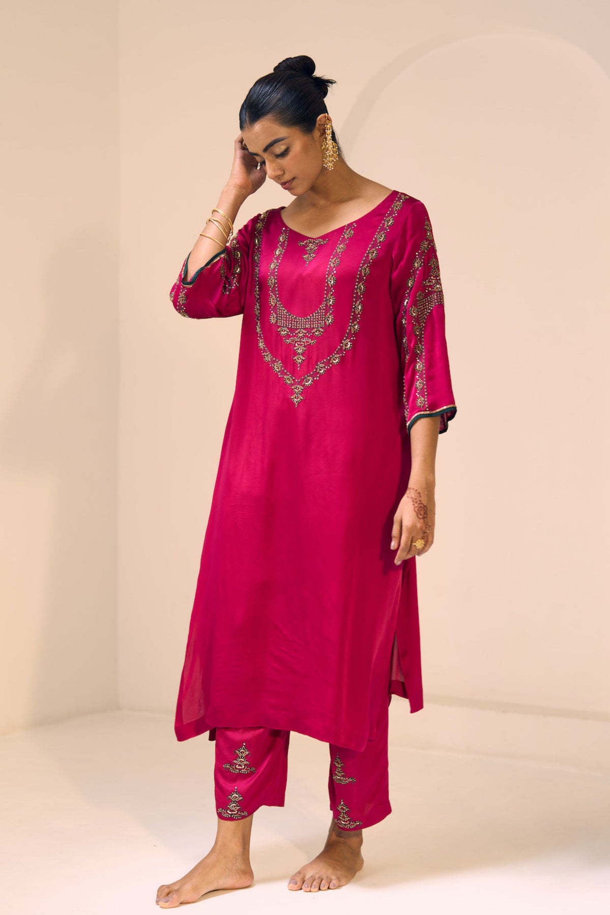 Pink Anya Kurta Set