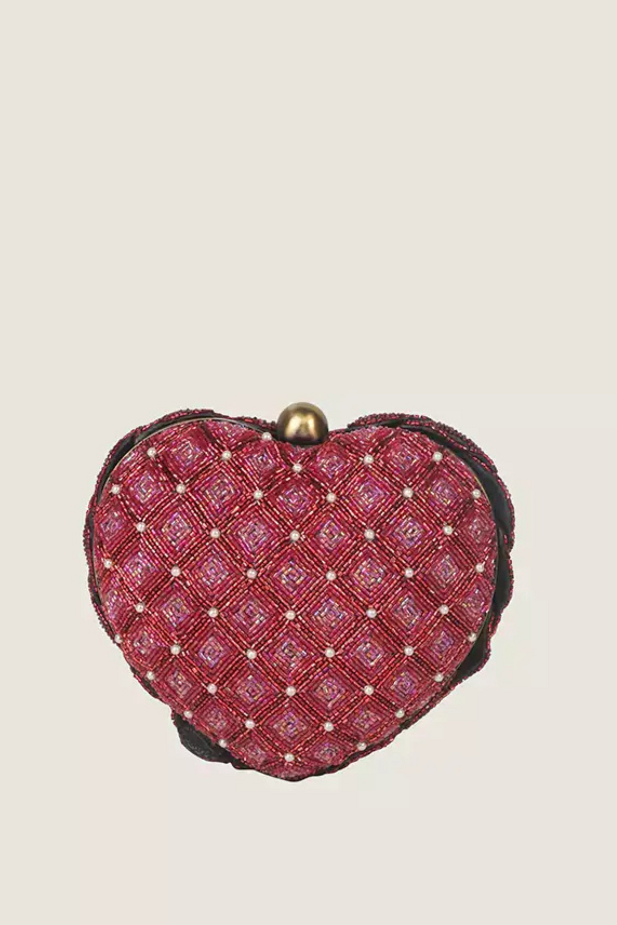 Isa Beaded Heart – Red