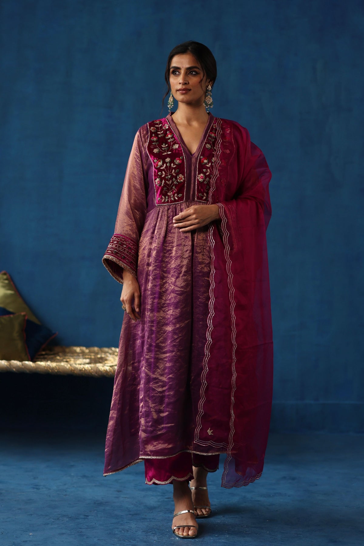 Garnet Jaljeera Kurta Set