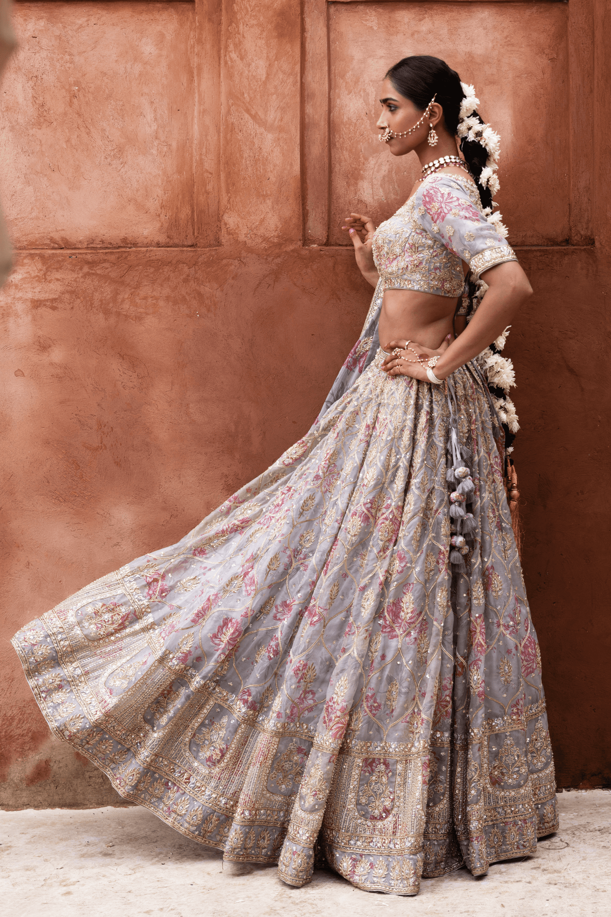 Signature Handprint Bridal Lehenga