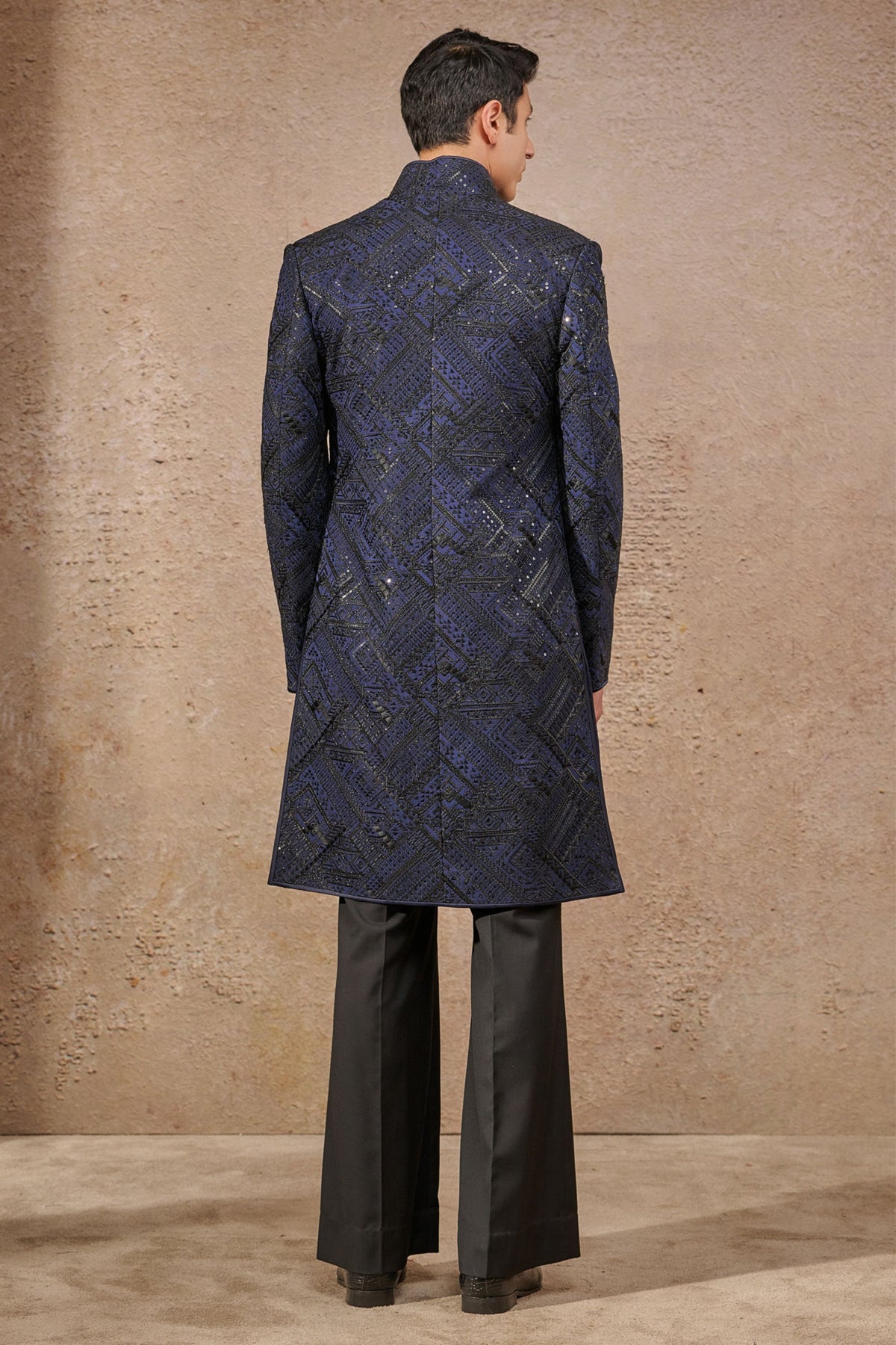 Sequin Embroidered Cocktail Sherwani