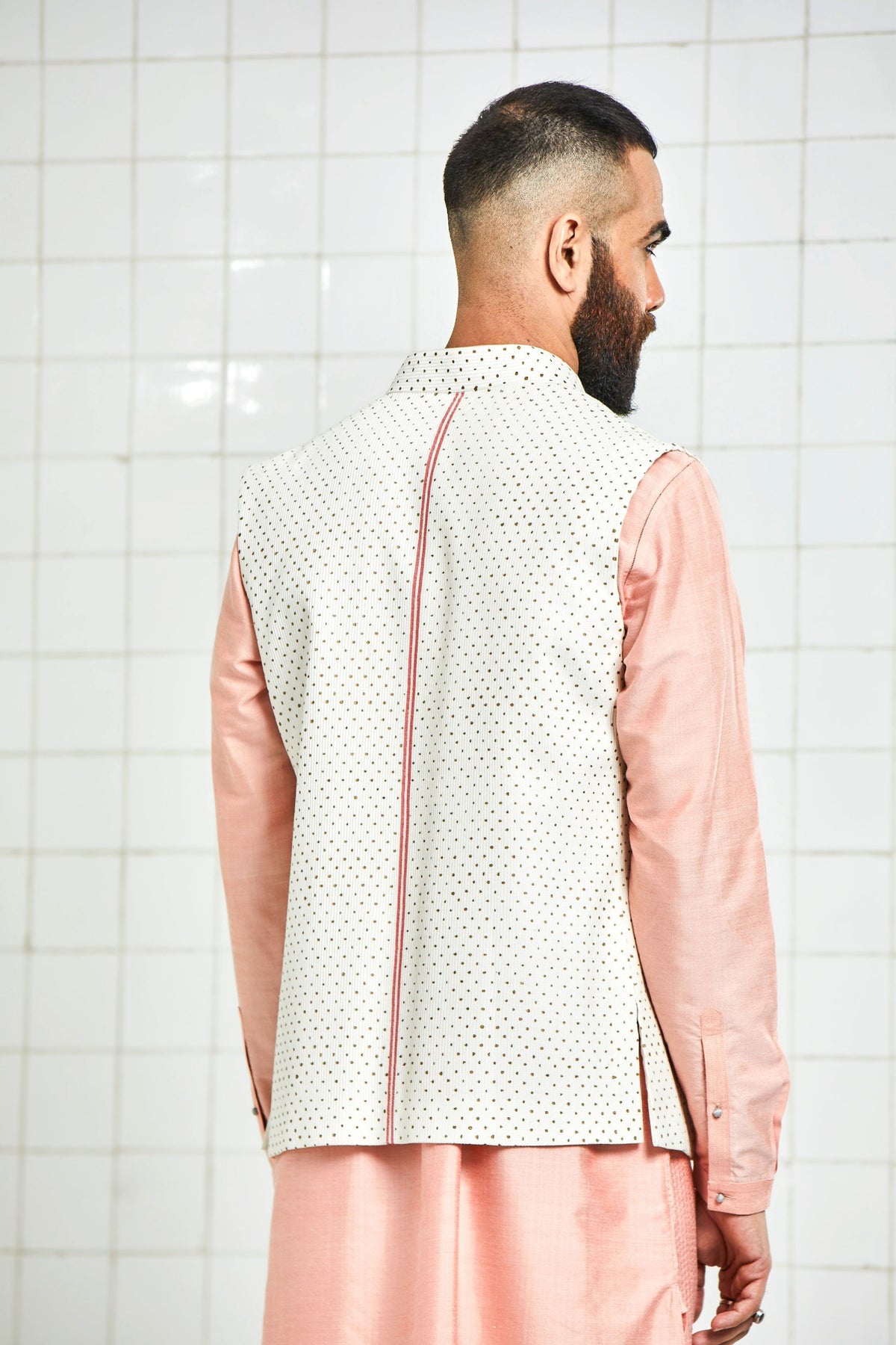 Bonada Pintuck Nehru Jacket