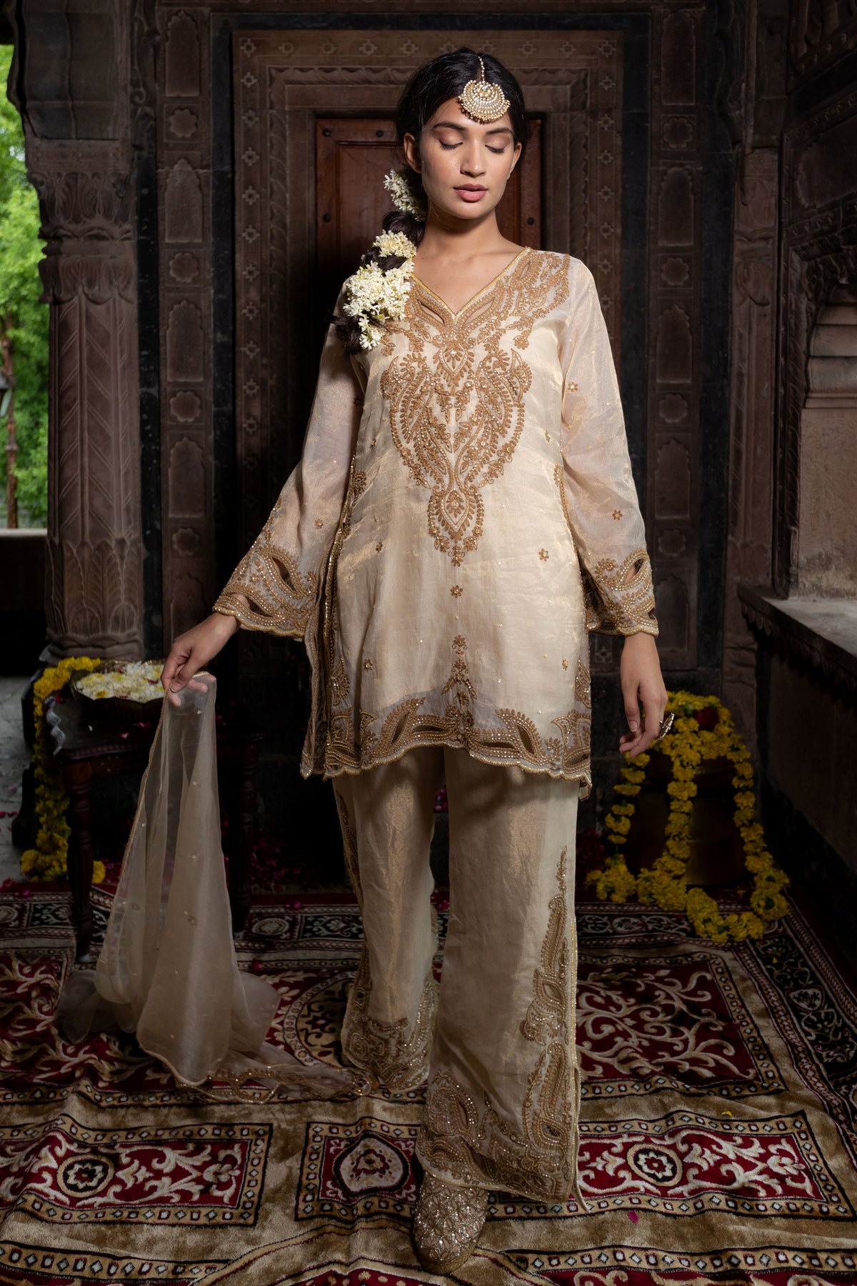 Kurta Set in Beige