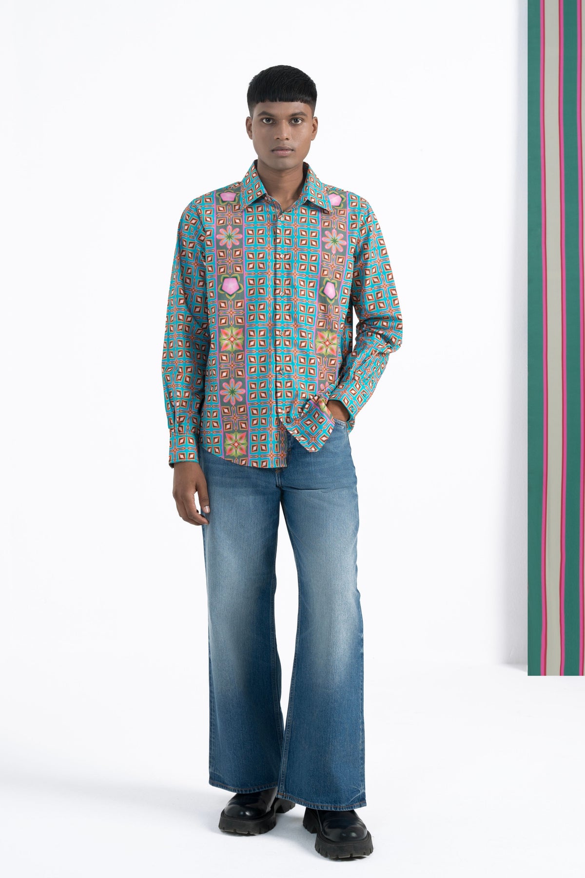 Maxican Printed Moon Shirt