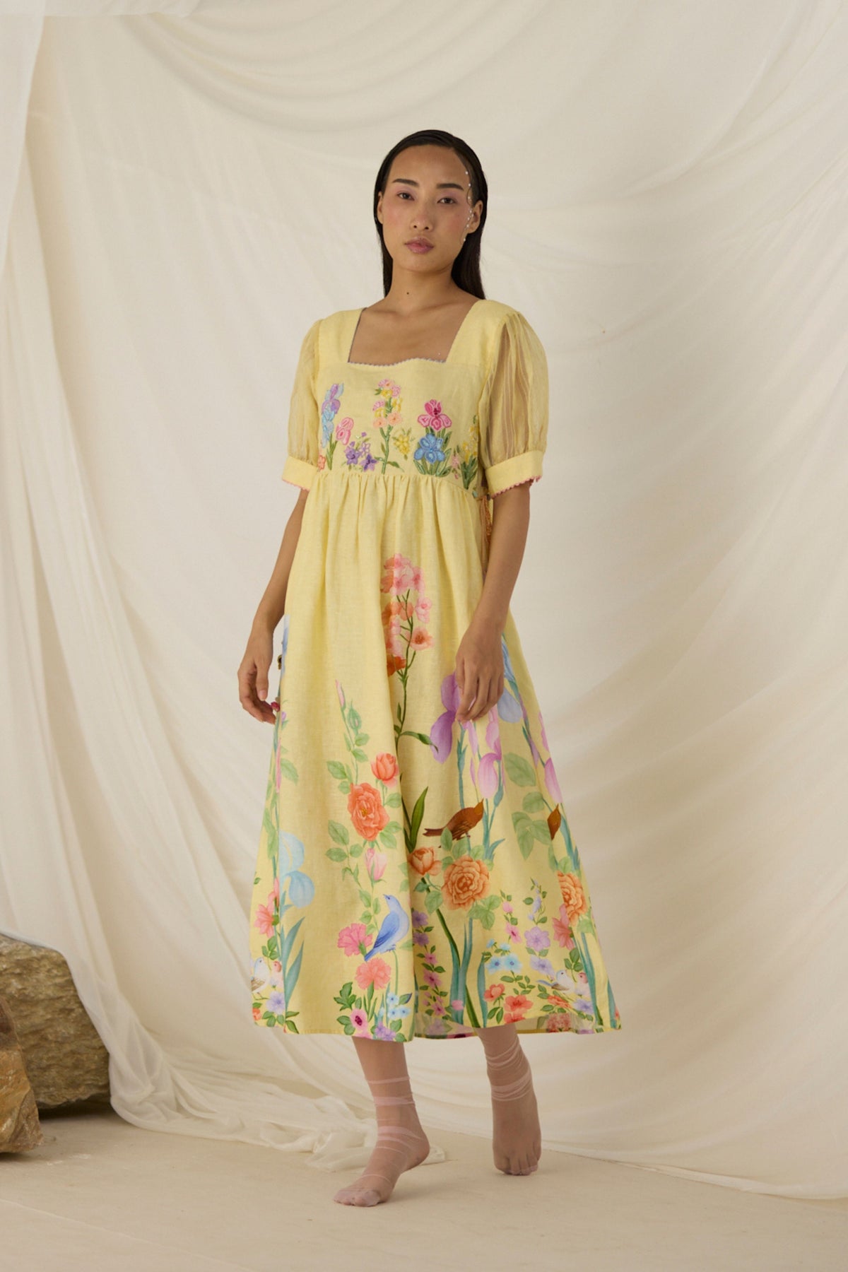 Citrine Floral Dress