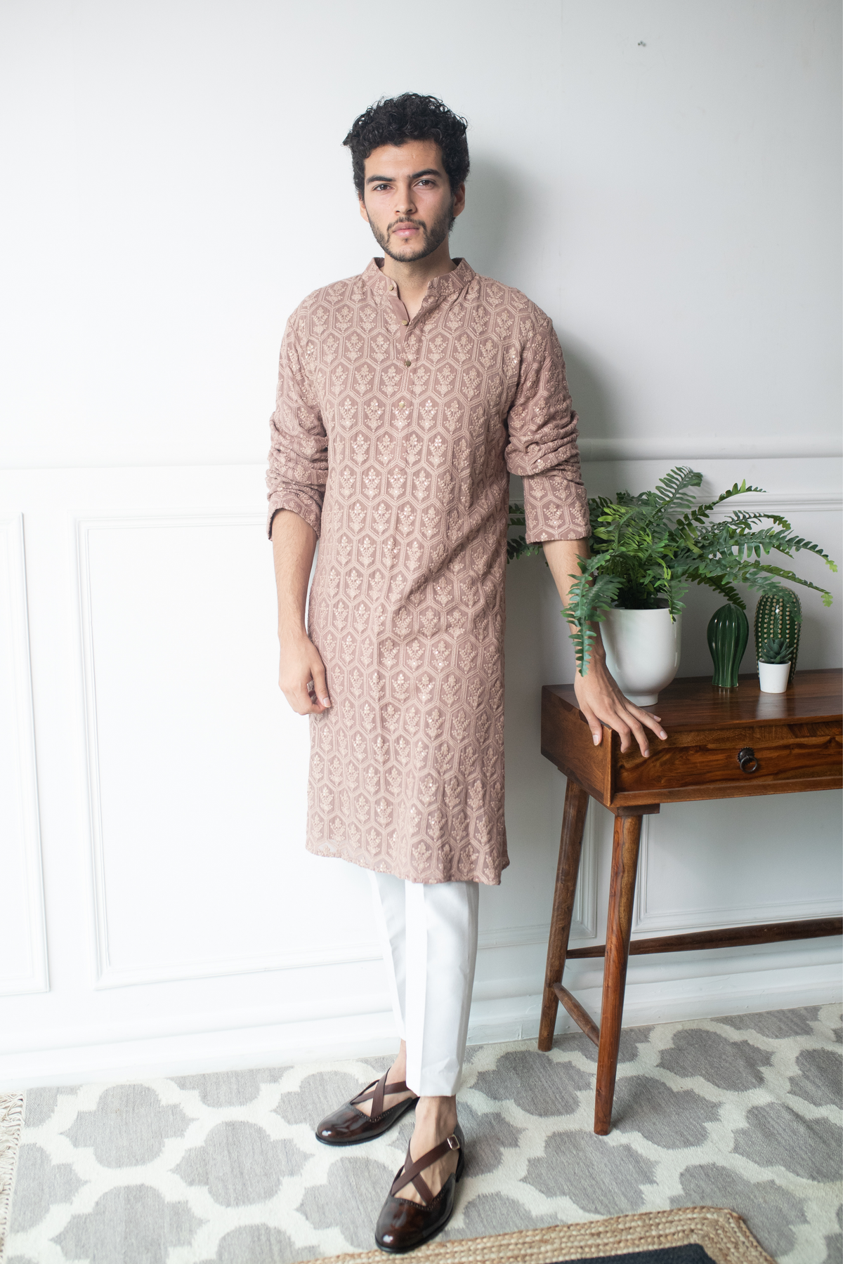 Rose Taupe Kurta Set