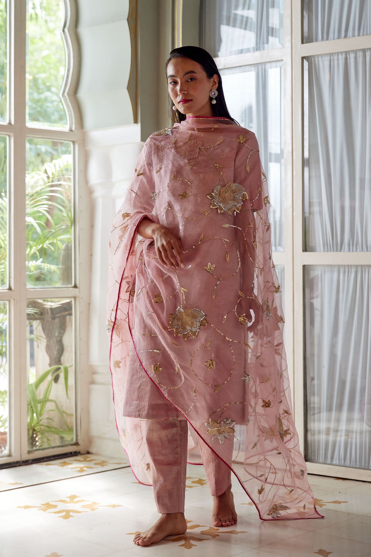 Chanda Blush Pink Kurta Set