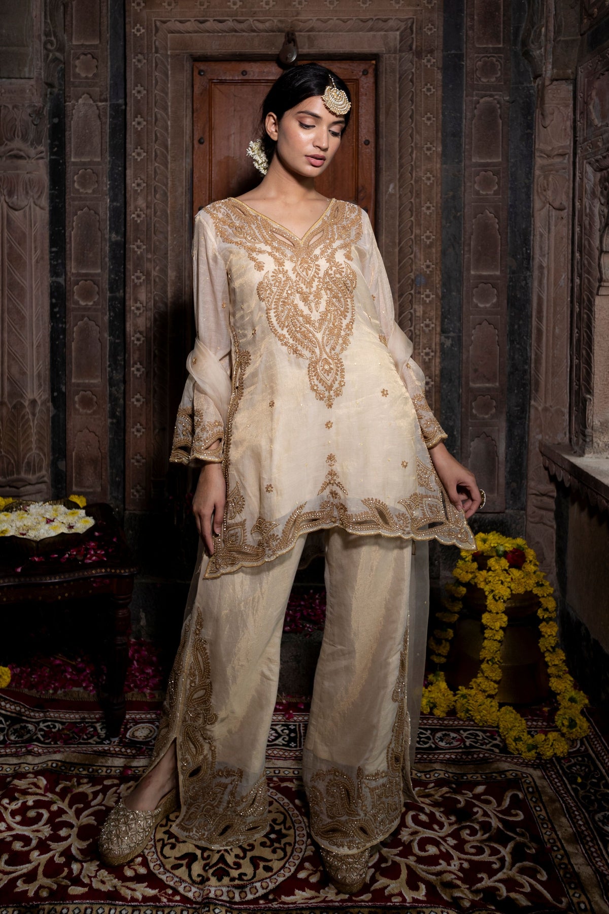 Kurta Set in Beige