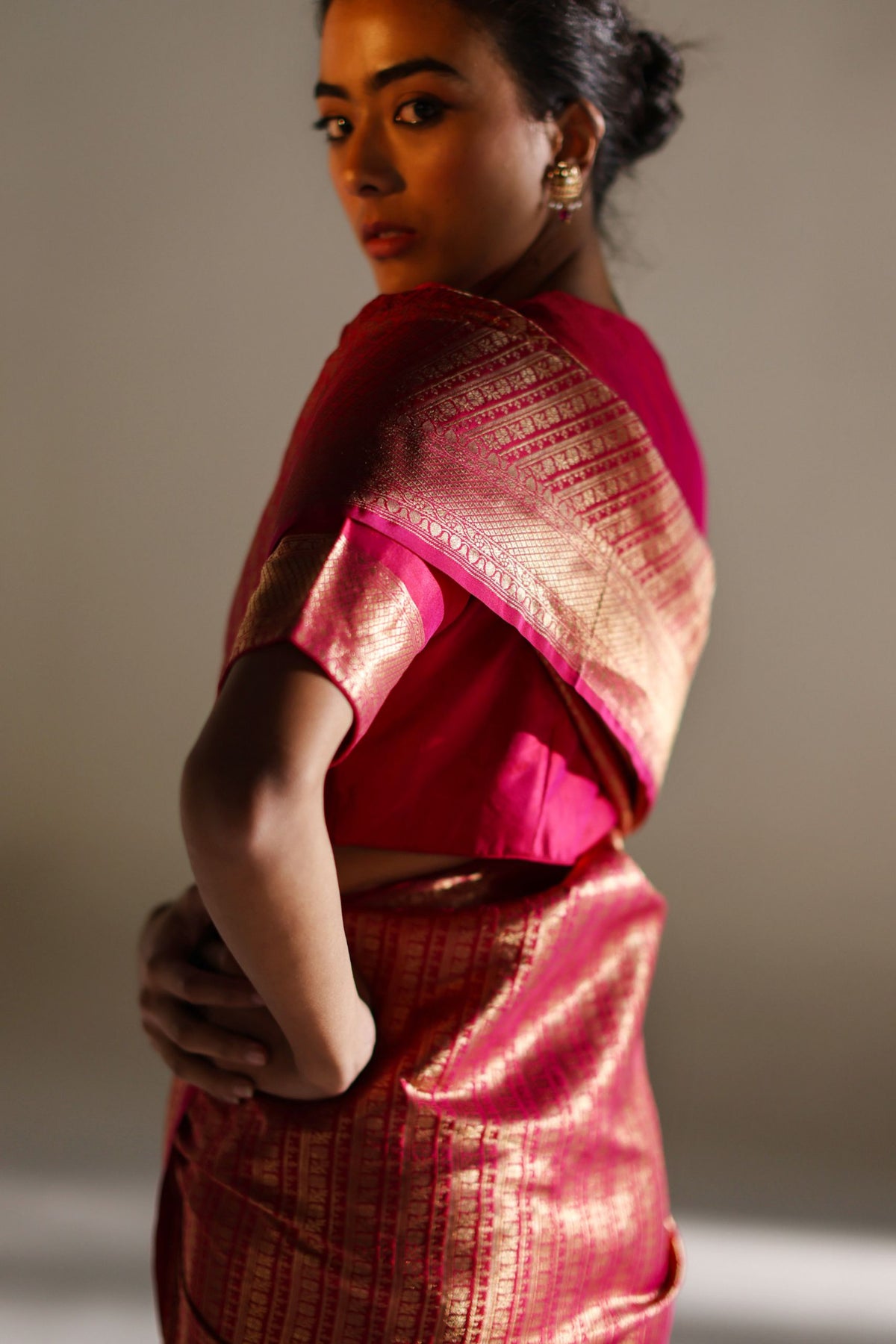 Tasia Silk Brocade Saree