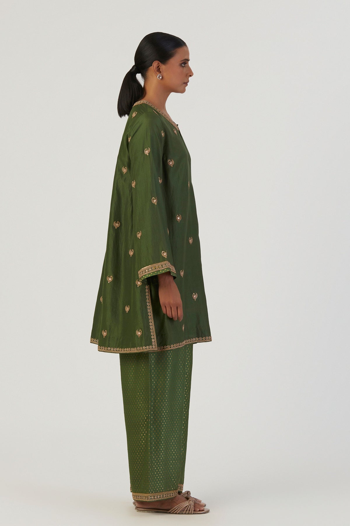 Taavi Green Kurta Pants