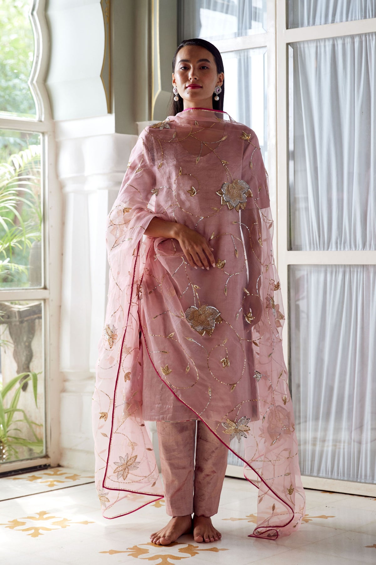 Chanda Blush Pink Kurta Set