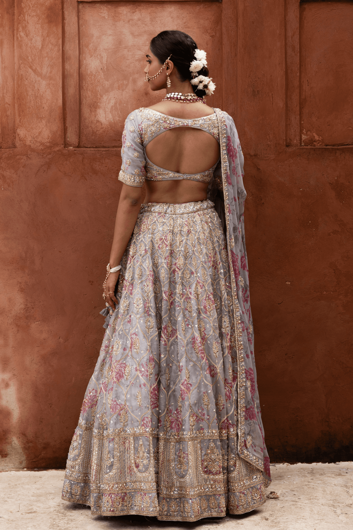 Signature Handprint Bridal Lehenga