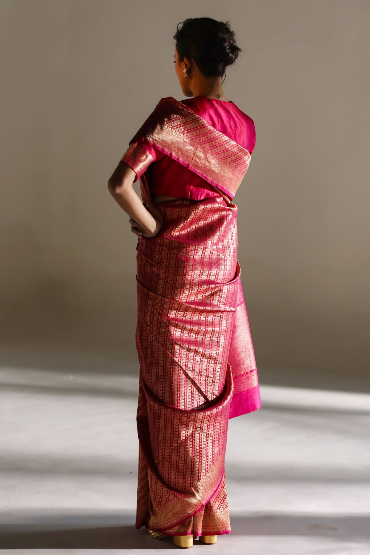 Tasia Silk Brocade Saree