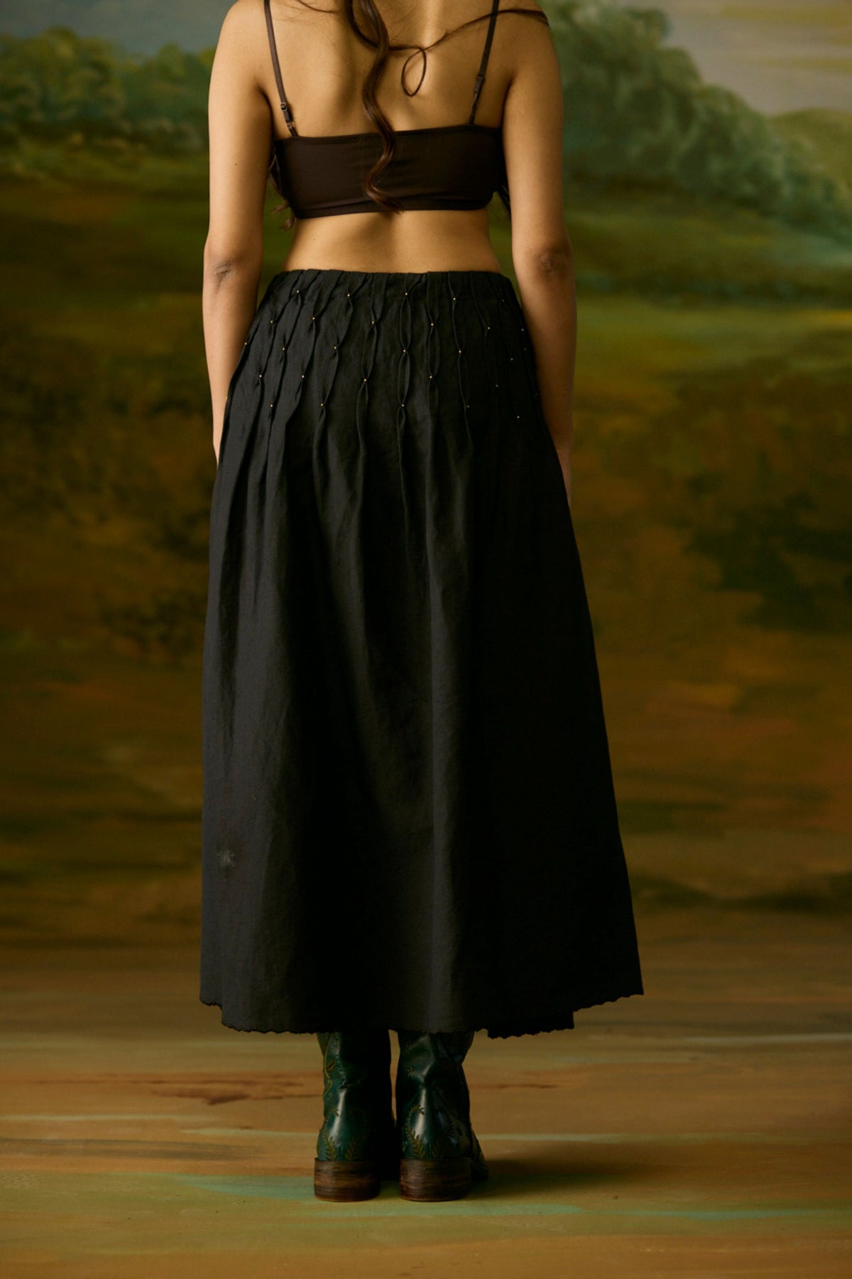 Onyx Maxi Black Skirt