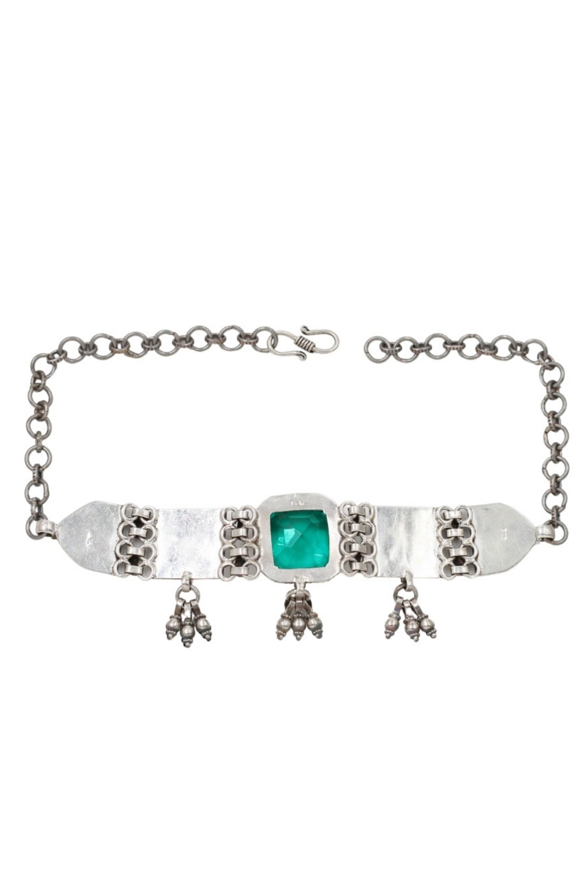 Emerald Silver Choker